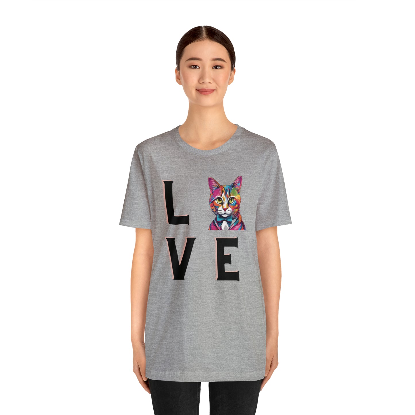 Mr. Kitty Cat LOVE Unisex Jersey Short Sleeve Tee
