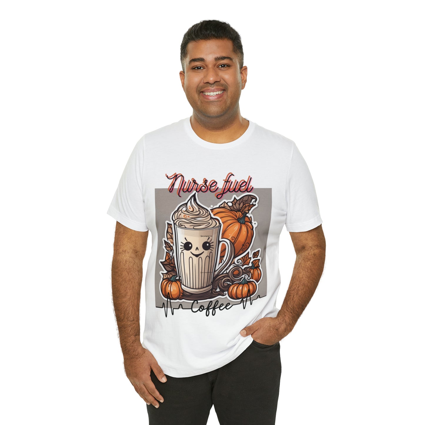 Unisex Jersey Short Sleeve Tee Nurse Fuel PSL fall seasonal latte art