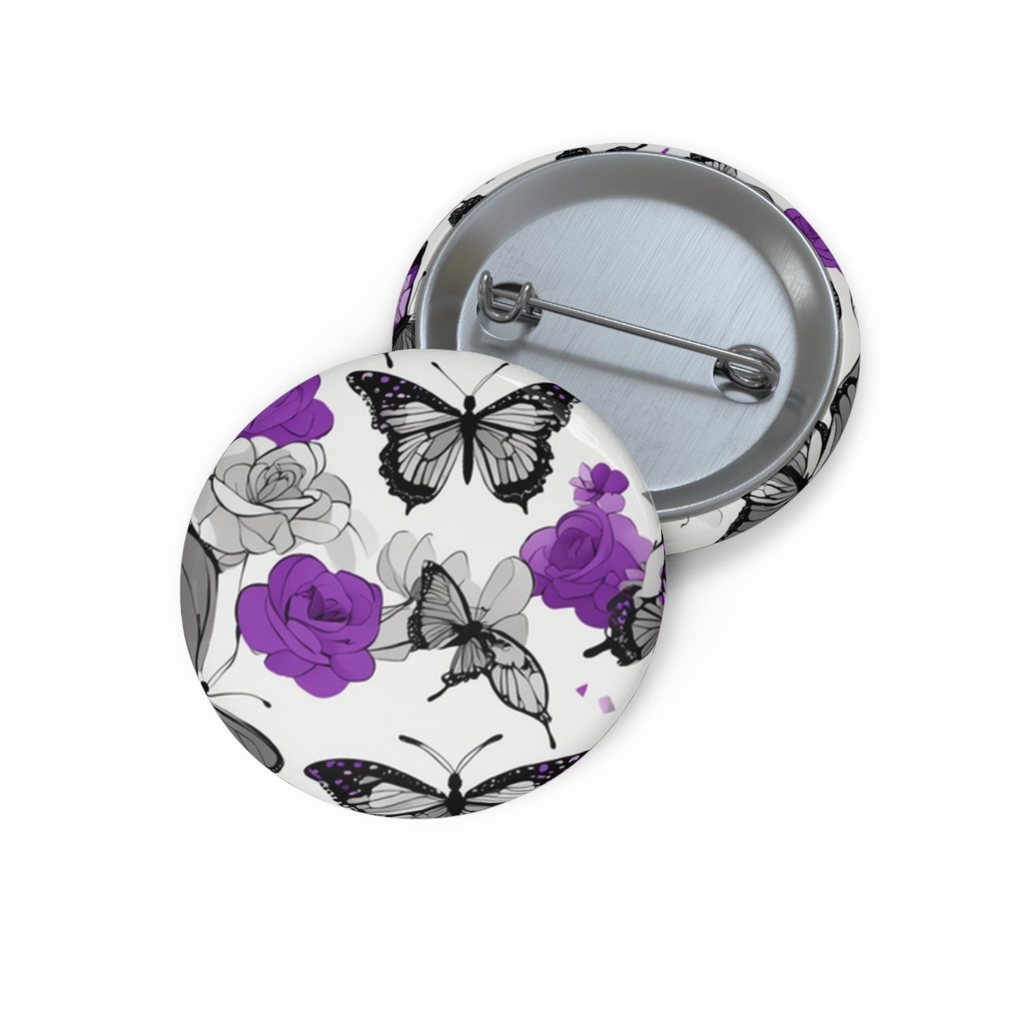 Custom Pin Buttons Discreet PRIDE