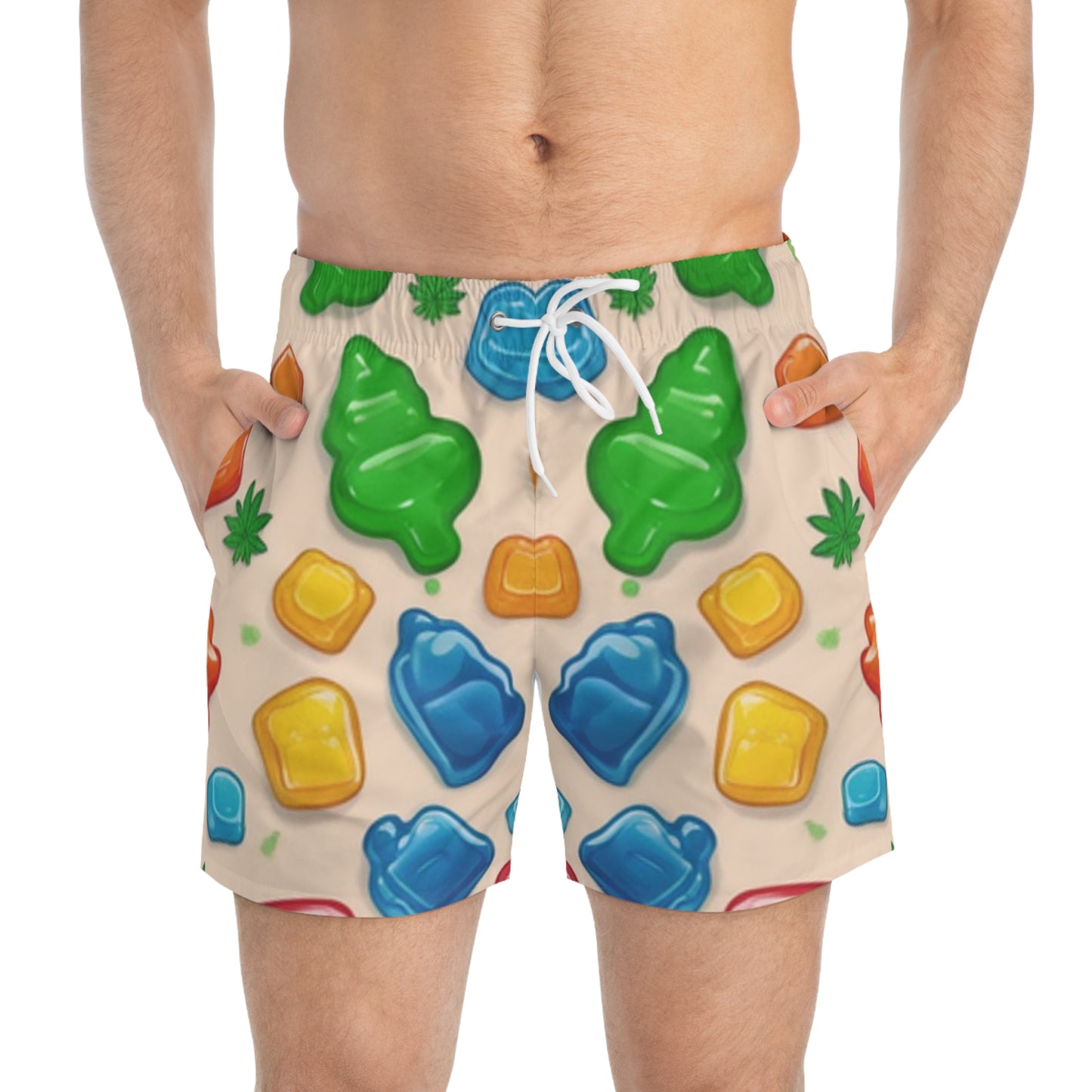 Swim Trunks (AOP) Cannabis Enthusiast Series