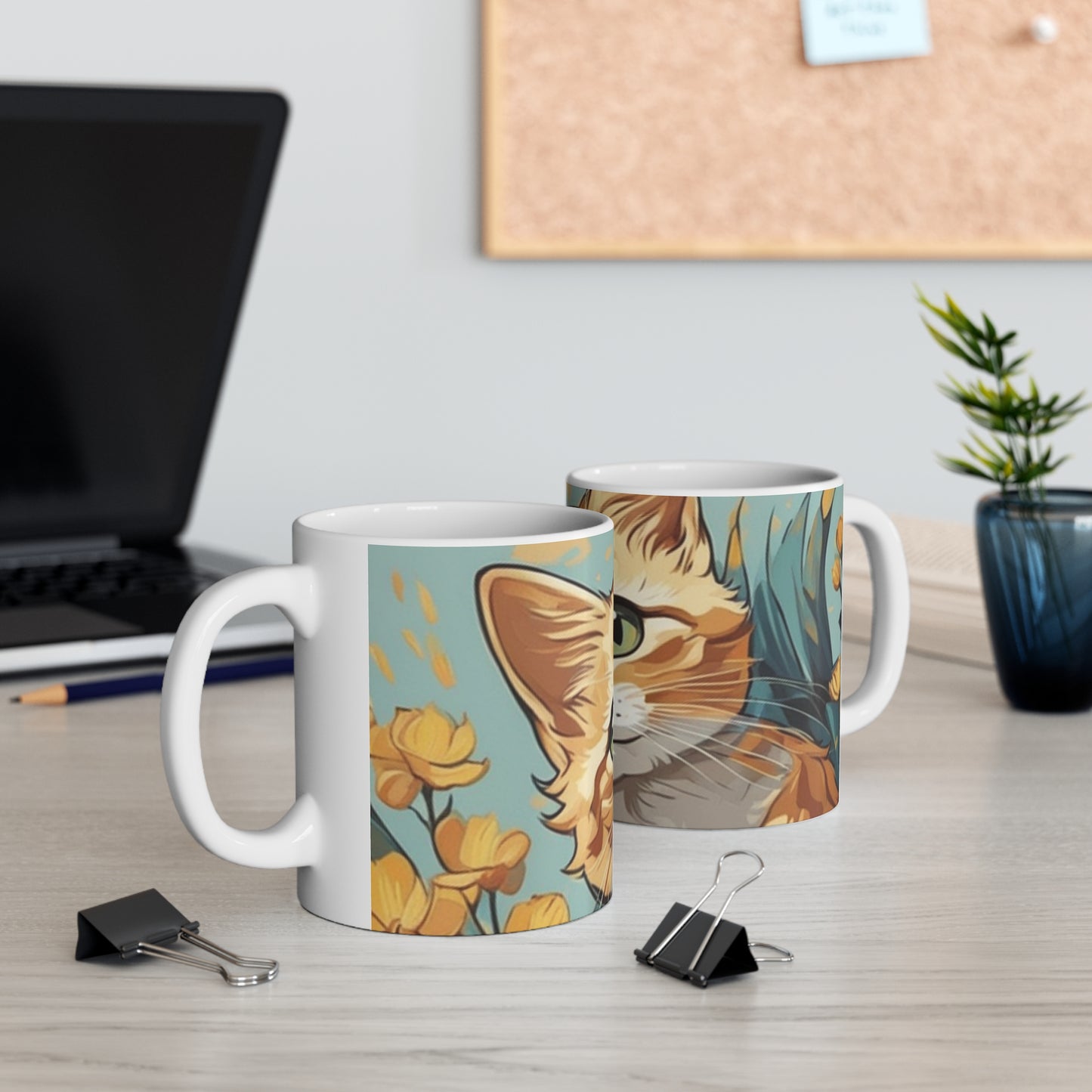 Ceramic Mug 11oz Kitten Love Series