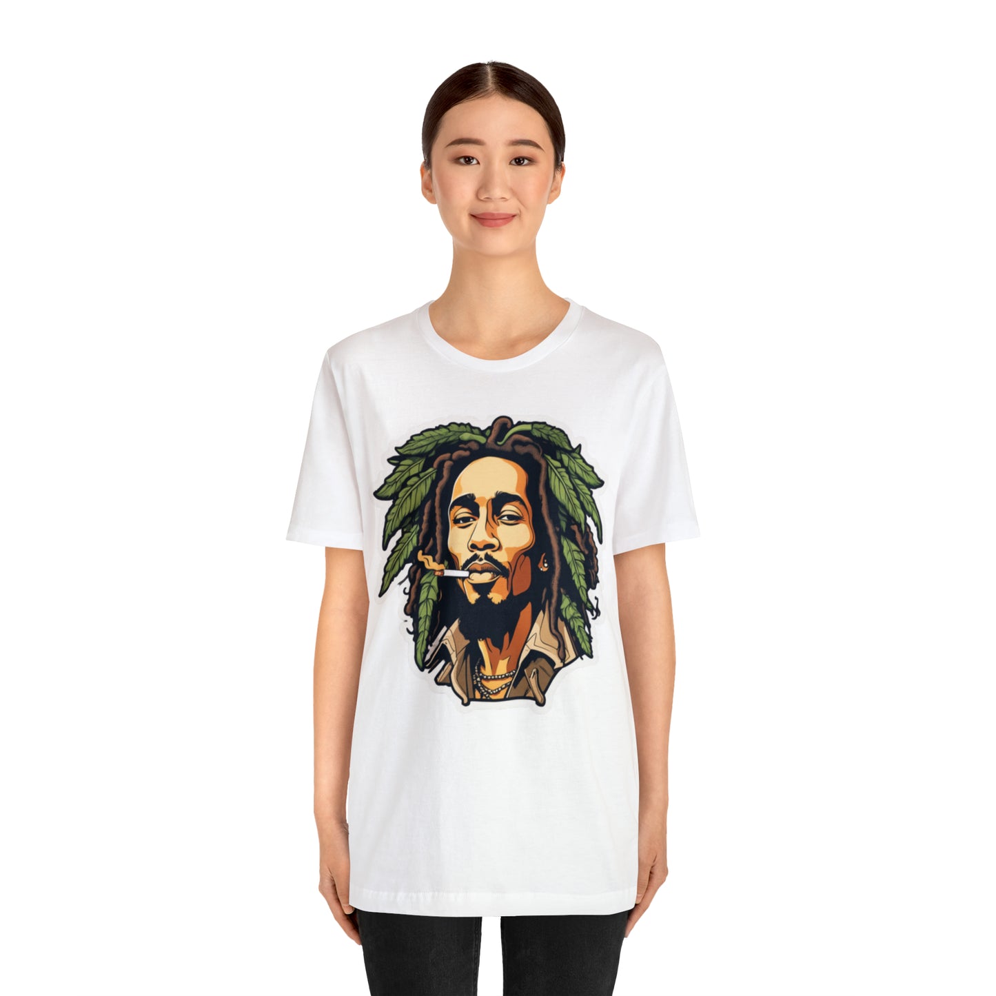 Unisex Jersey Short Sleeve Tee rasta bob cannabis enthusiast