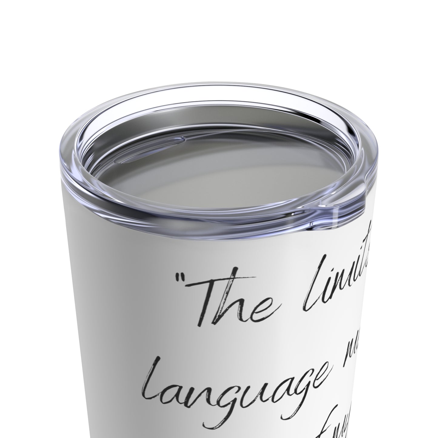 Tumbler 20oz Quote Series L. Wittgenstein