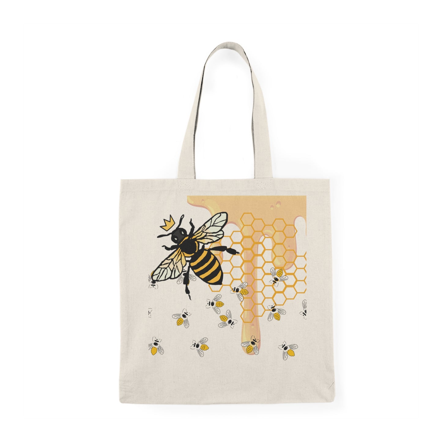 Queen Bee Natural Tote Bag