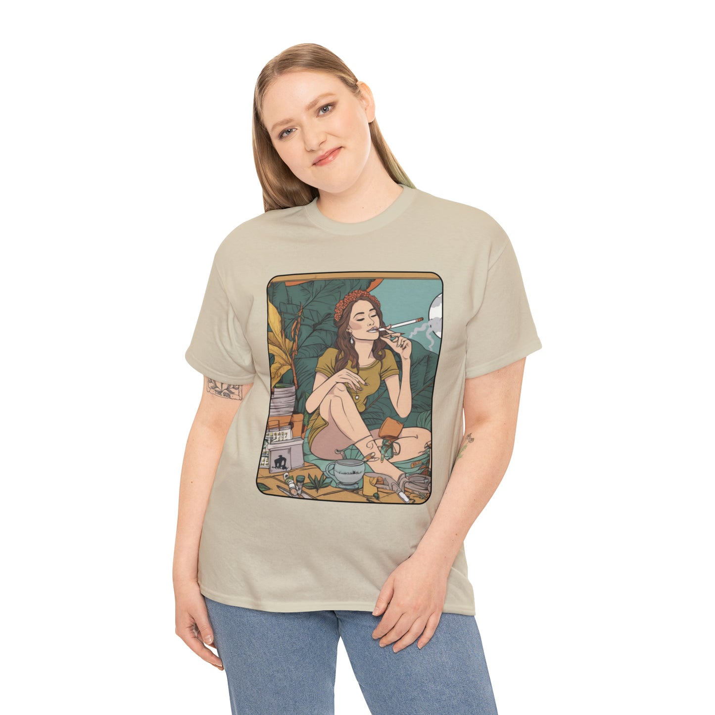 Unisex Heavy Cotton Tee Cannabis Enthusiast Series No. 2