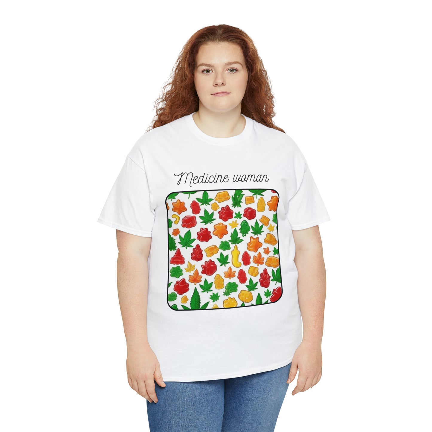 Unisex Heavy Cotton Tee Cannabis Enthusiast Medicine Woman Series No. 8