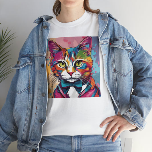 Mr. Kitty Cat Unisex Heavy Cotton Tee