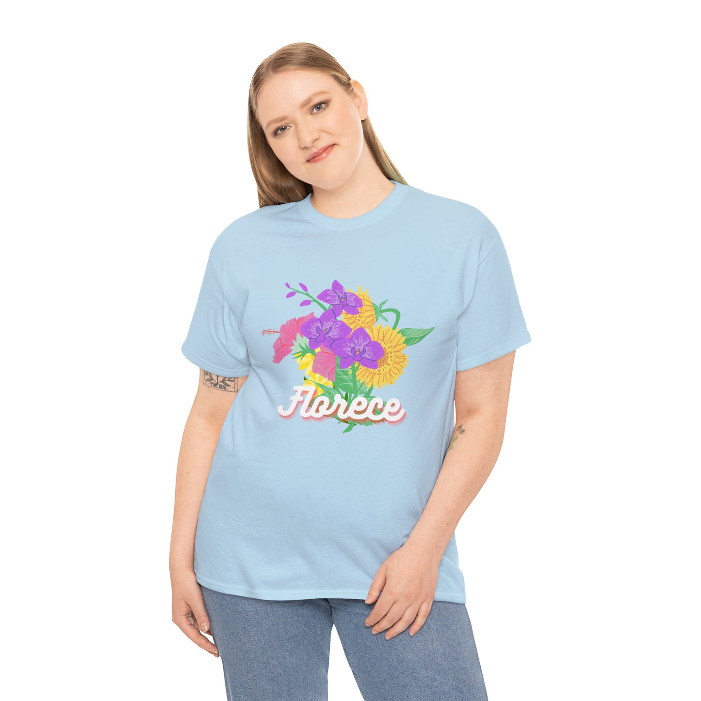 Florece Graphic Tshirt Unisex Heavy Cotton Tee