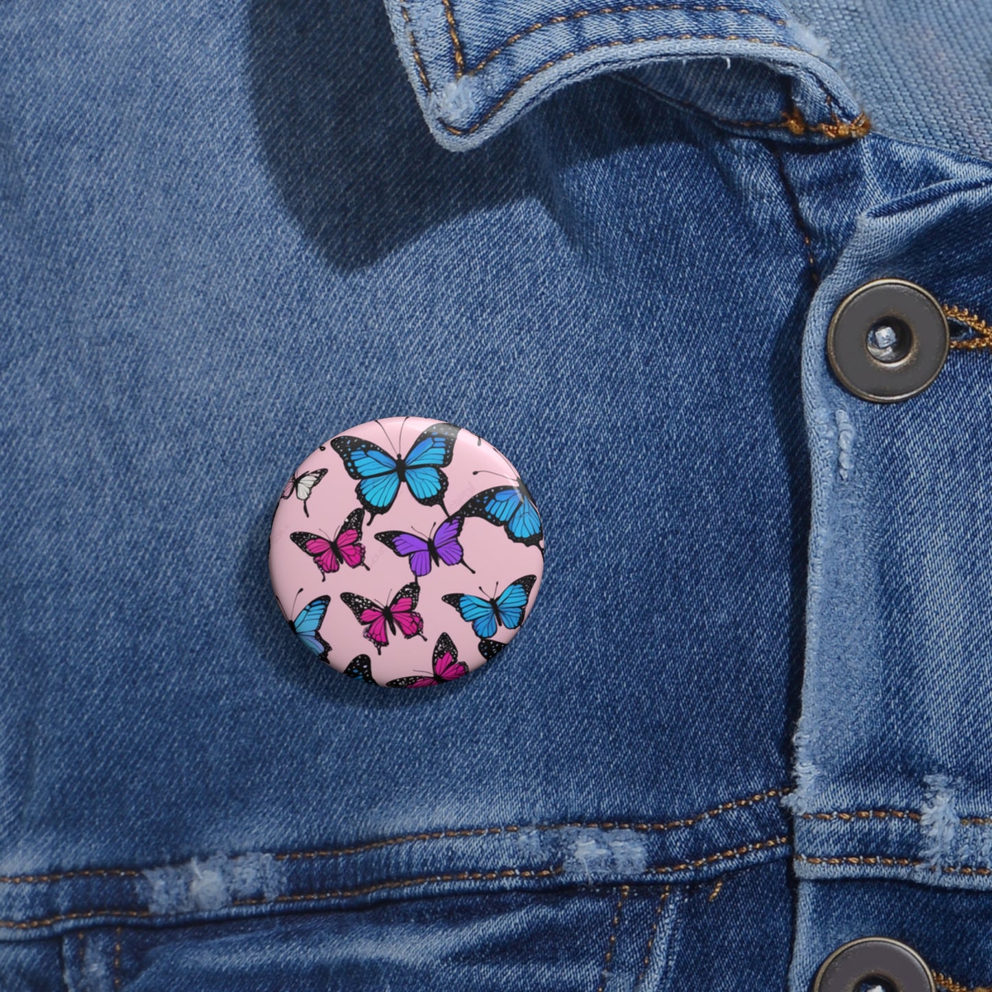 Custom Pin Buttons Discreet PRIDE