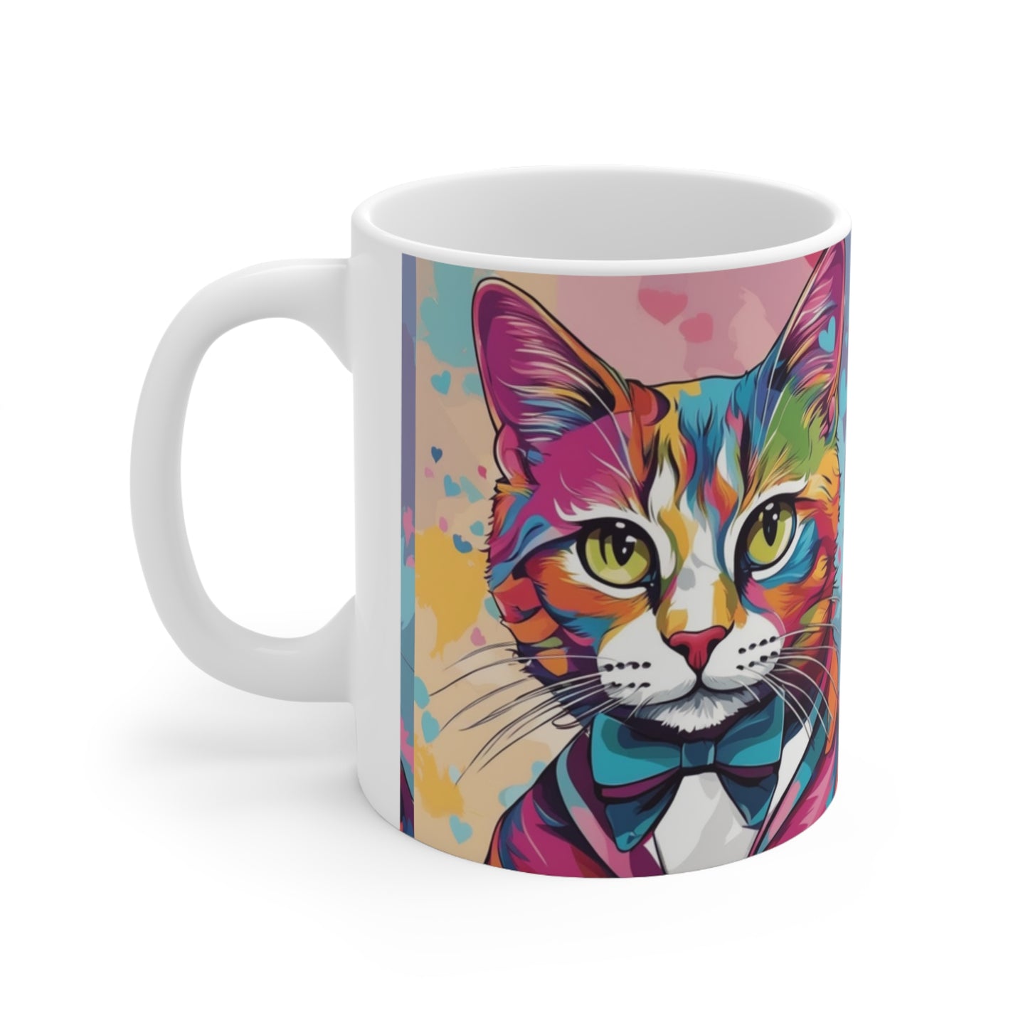 Mr. Kitty Cat Ceramic Mug 11oz