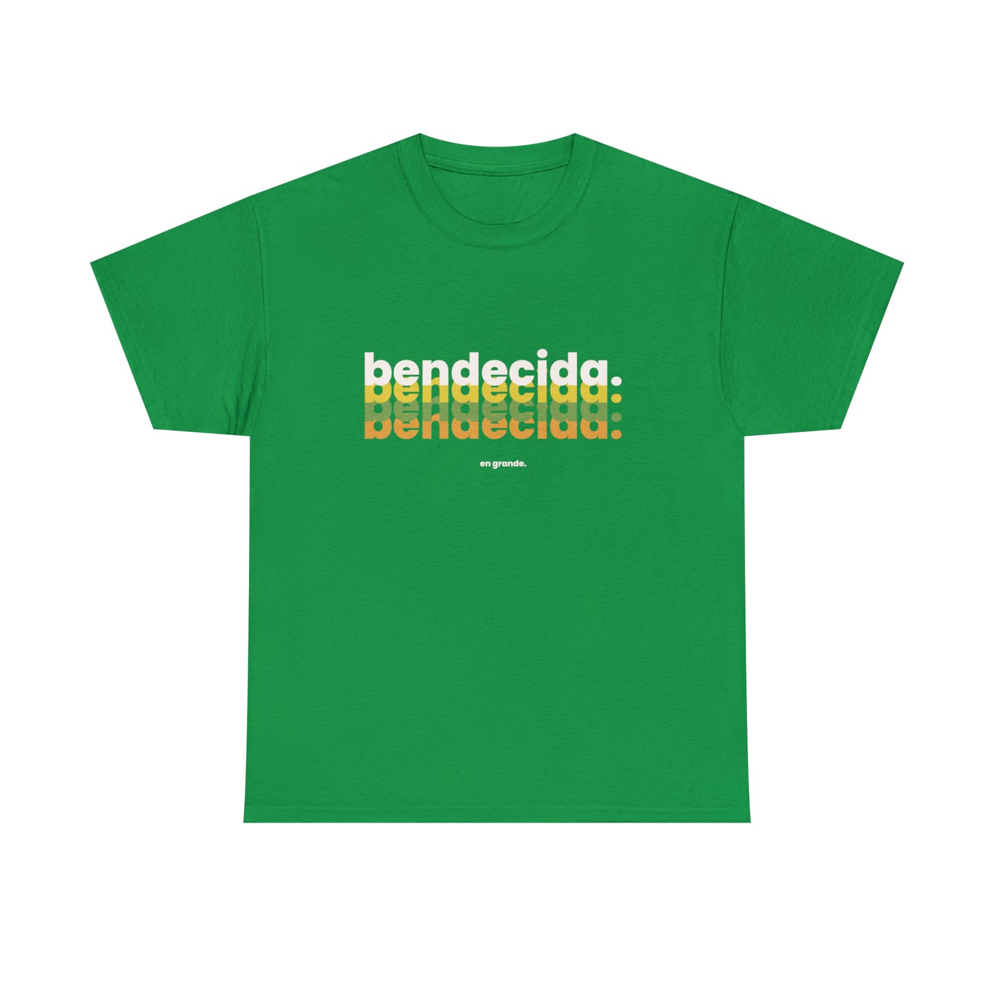 Bendecida En Grande Graphic Tshirt Unisex Heavy Cotton Tee