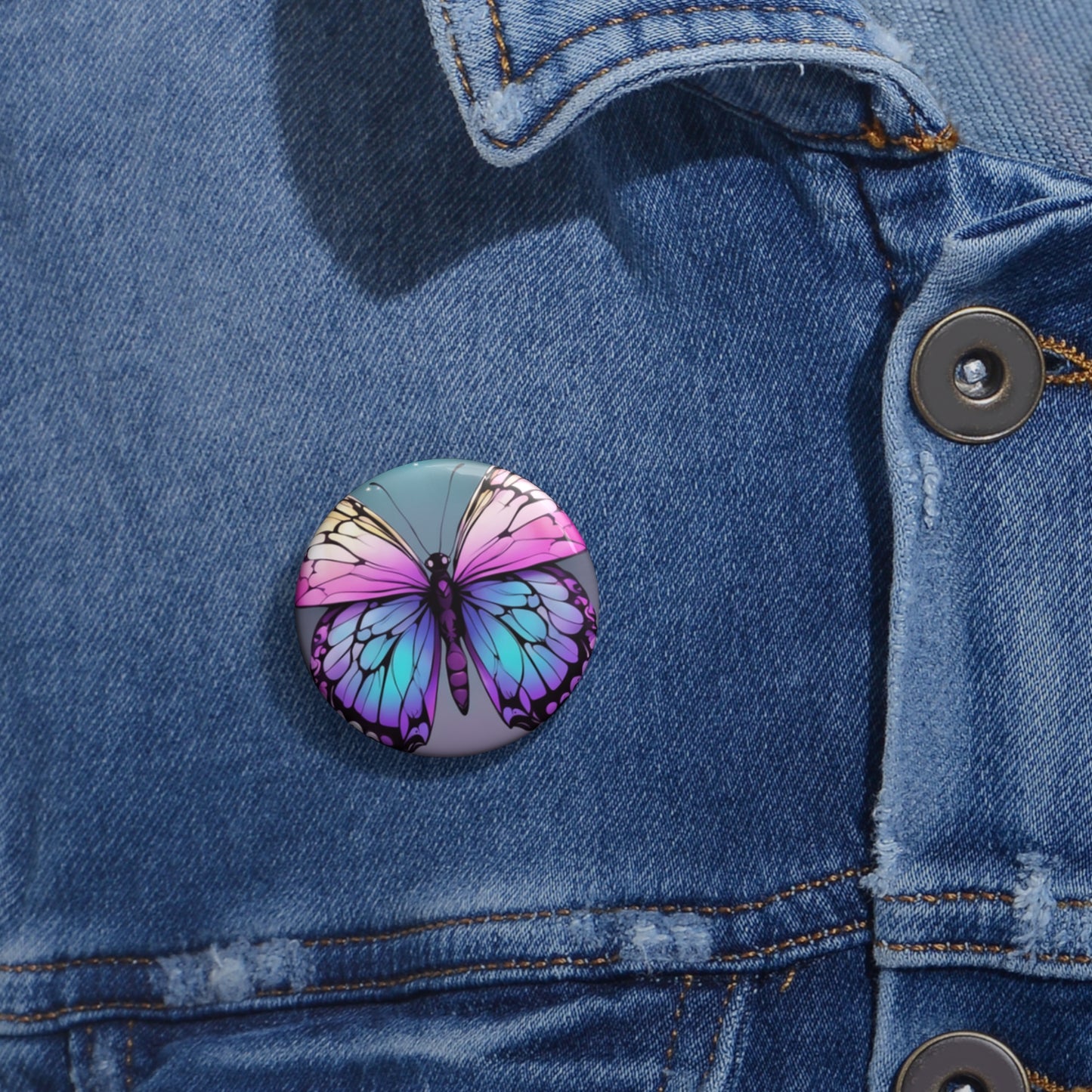 Custom Pin Buttons discreet PRIDE