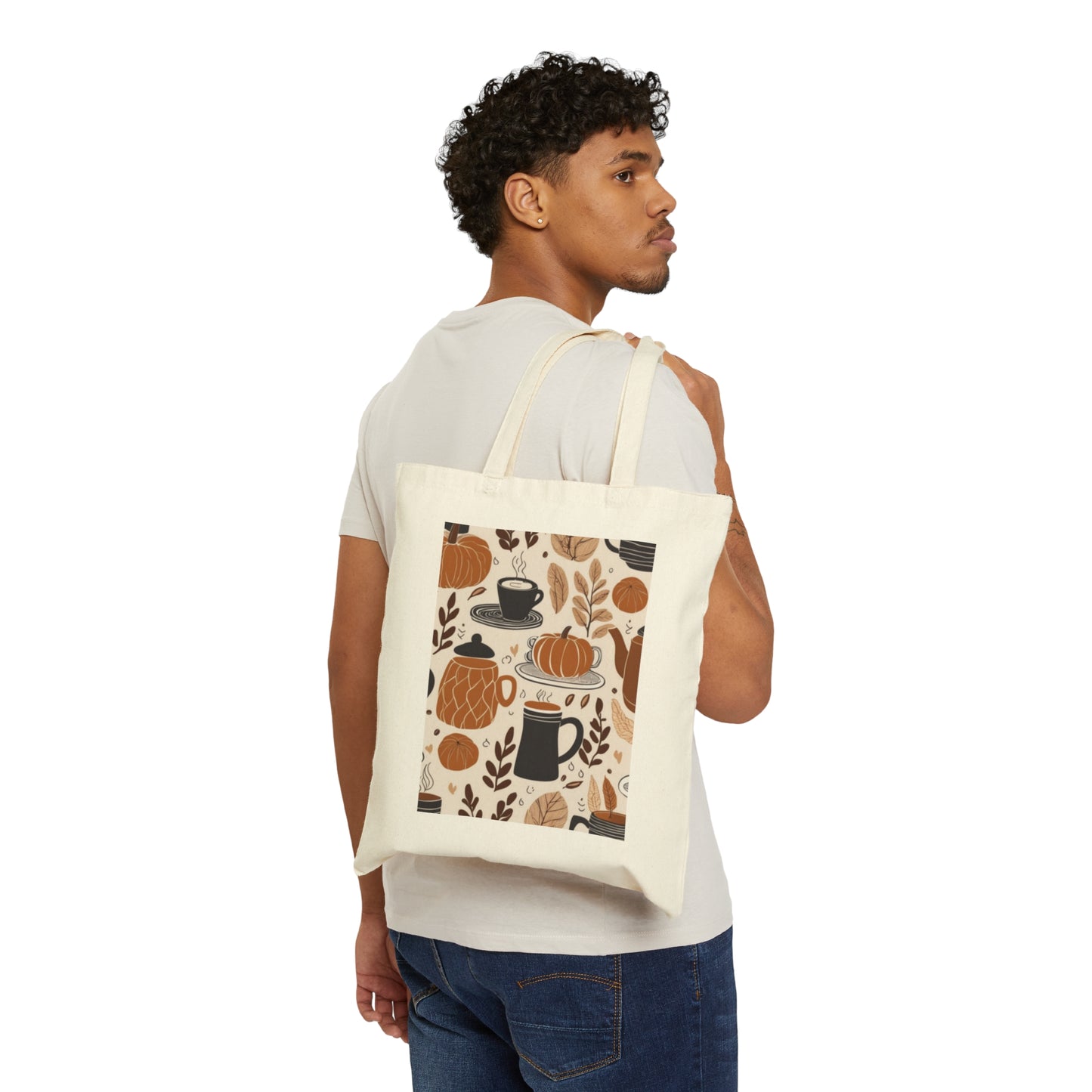 Cotton Canvas Tote Bag Autumn VIbes