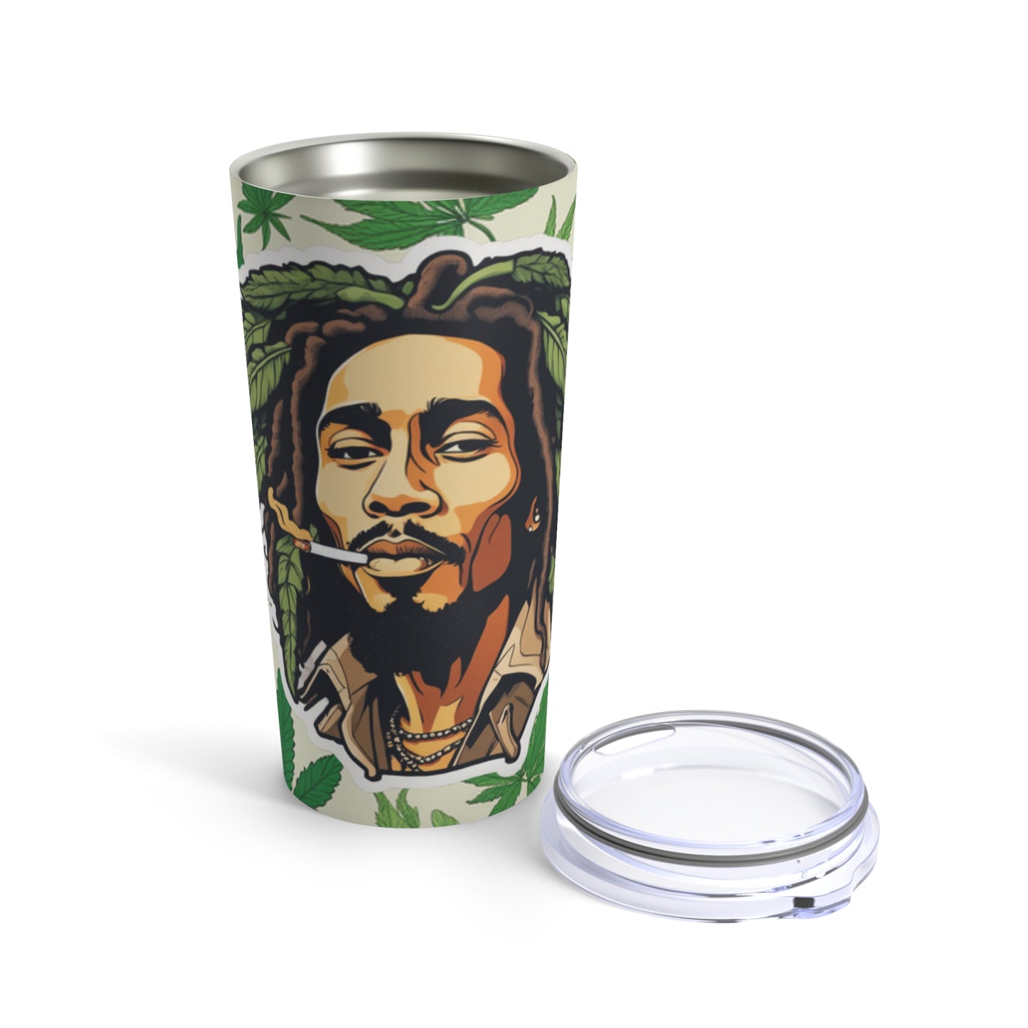 Tumbler 20oz rasta bob cannabis enthusiast
