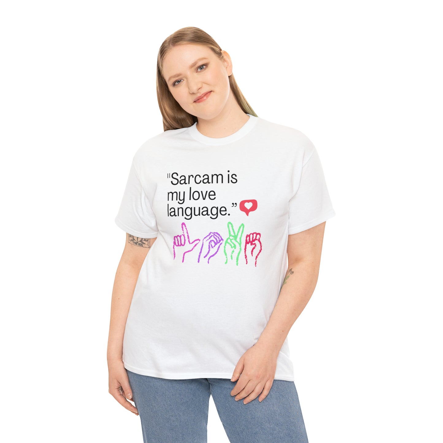 Sarcasm Is My Love Language Unisex Heavy Cotton Tee
