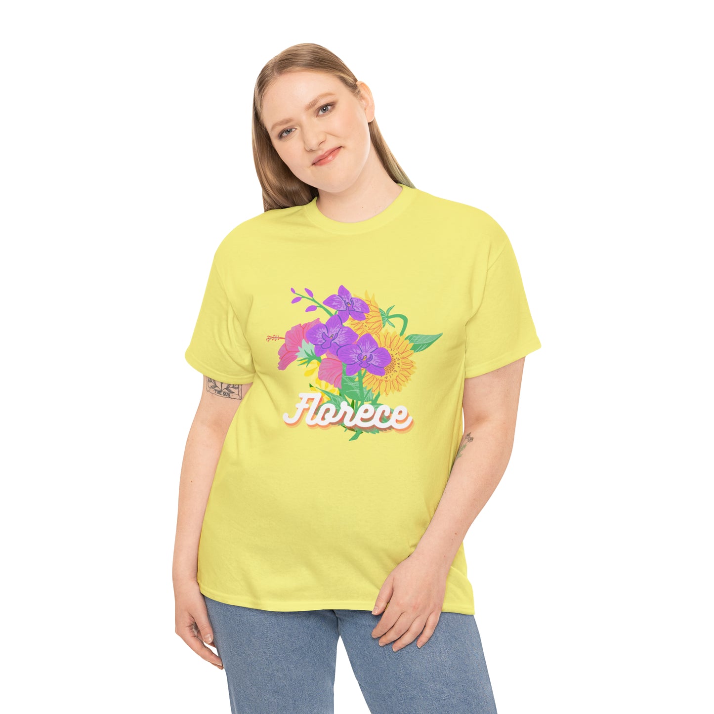 Florece Graphic Tshirt Unisex Heavy Cotton Tee