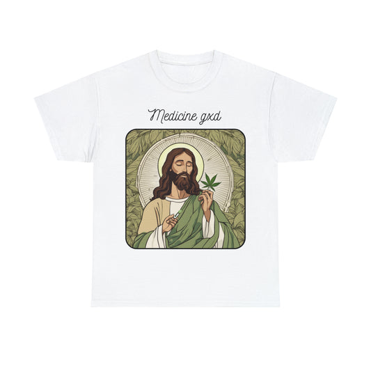Unisex Heavy Cotton Tee Cannabis Enthusiast Medicine Woman Series No. 4