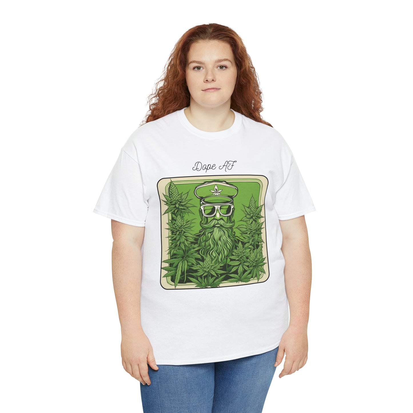 Unisex Heavy Cotton Tee Cannabis Enthusiast Series Dope AF