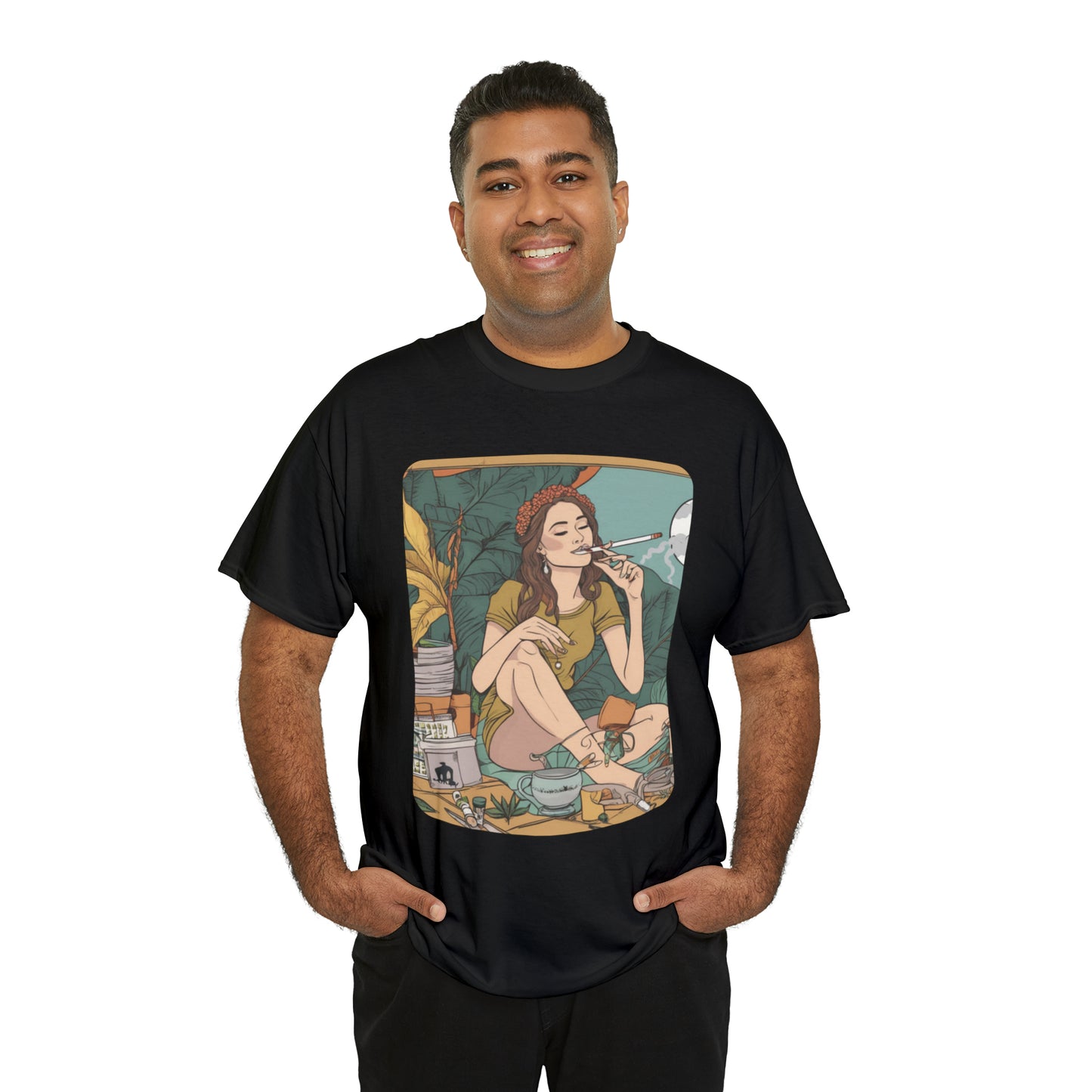 Unisex Heavy Cotton Tee Cannabis Enthusiast Series No. 2