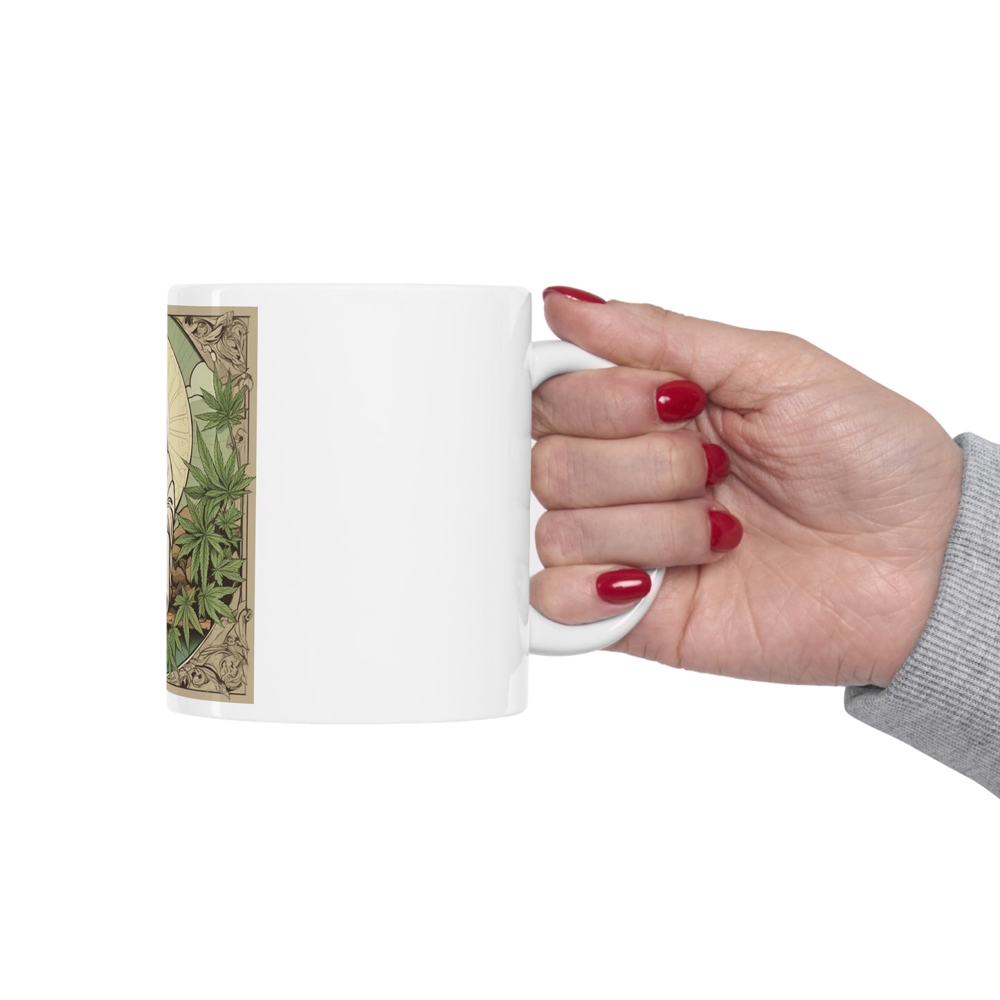Ceramic Mug 11 Oz. Cannabis Enthusiast Series Jesus Weed
