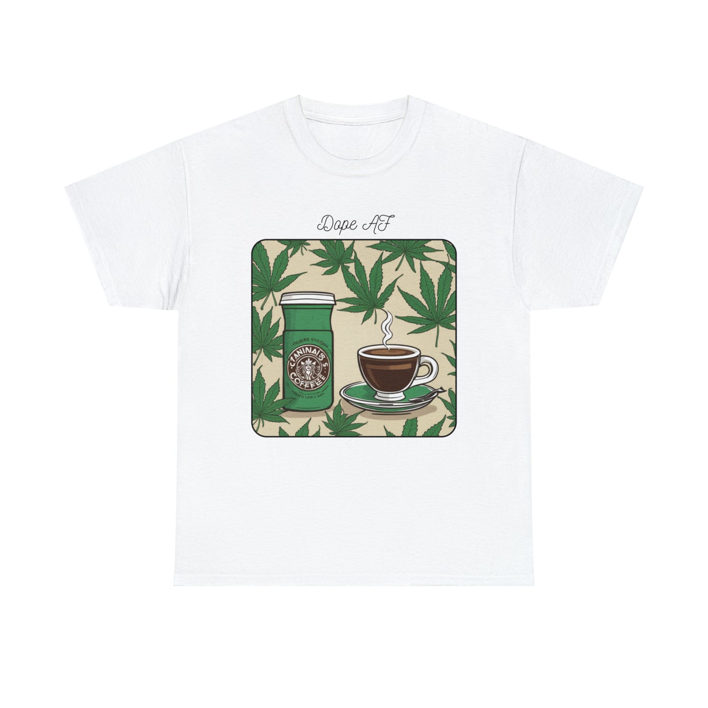 Unisex Heavy Cotton Tee Cannabis Enthusiast Series Dope AF