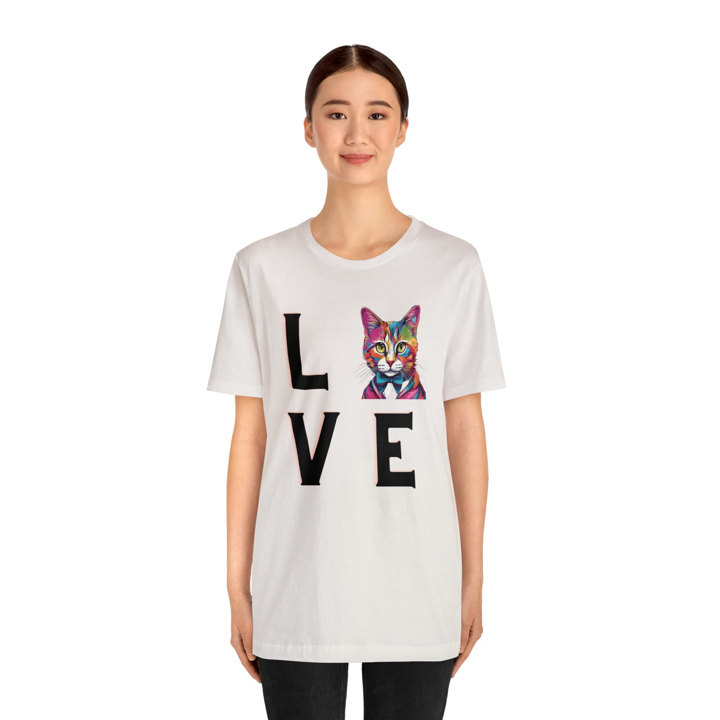 Mr. Kitty Cat LOVE Unisex Jersey Short Sleeve Tee