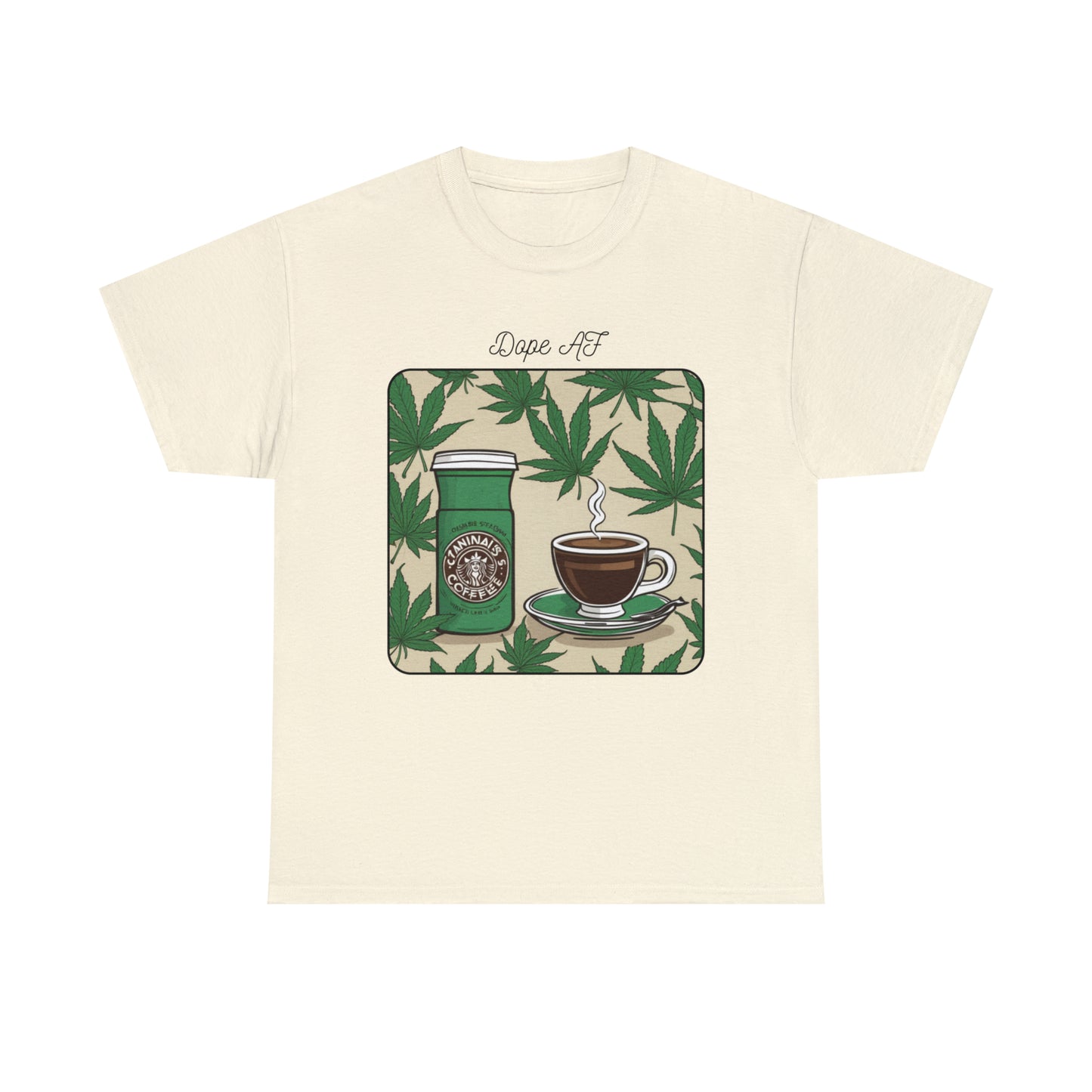 Unisex Heavy Cotton Tee Cannabis Enthusiast Series Dope AF