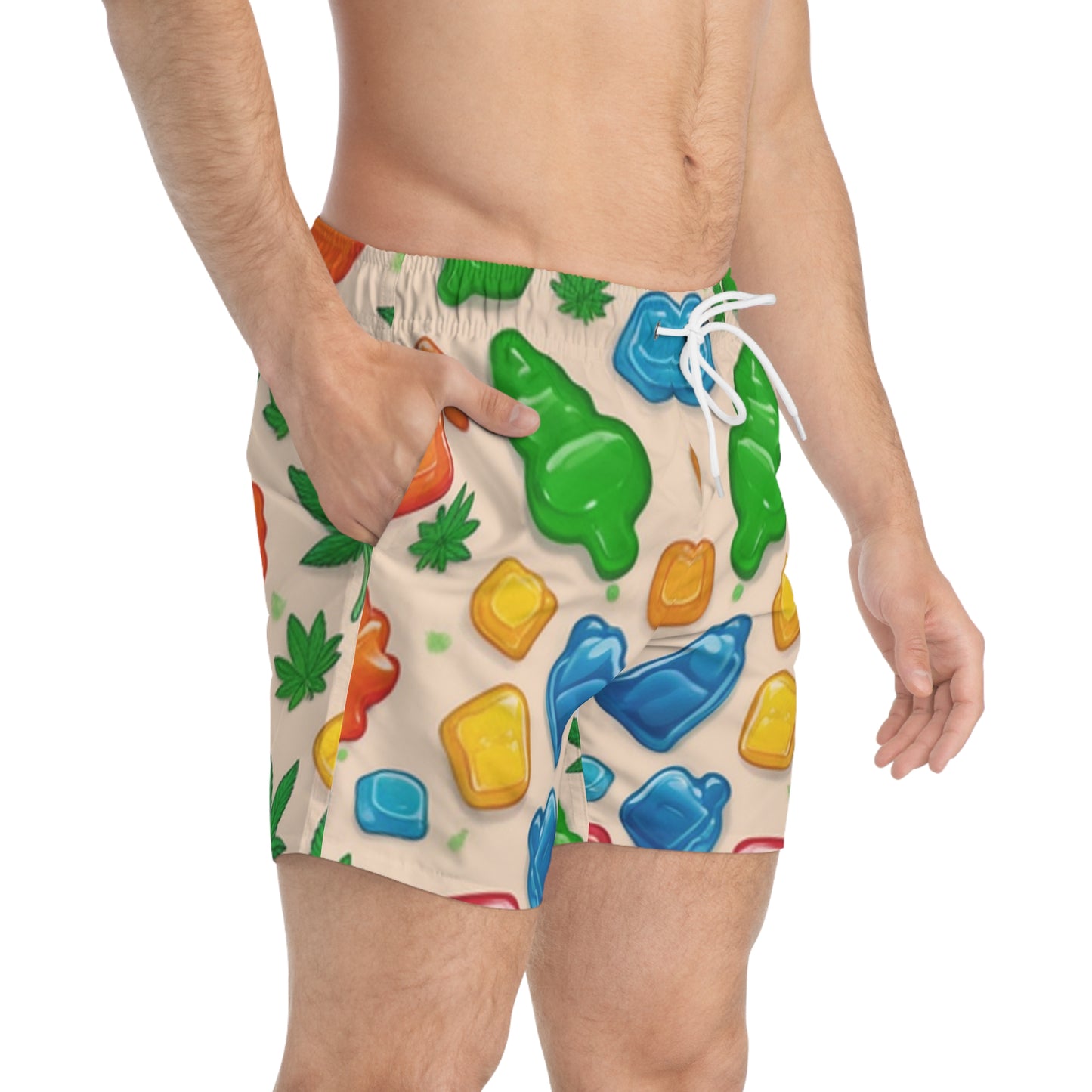 Swim Trunks (AOP) Cannabis Enthusiast Series