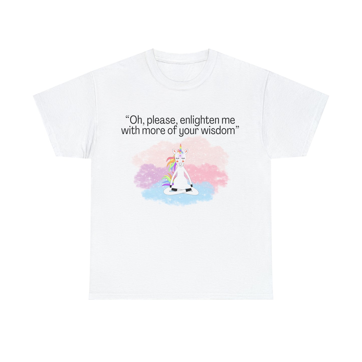 Wisdom Unicorn Graphic T-shirt Unisex Heavy Cotton Tee