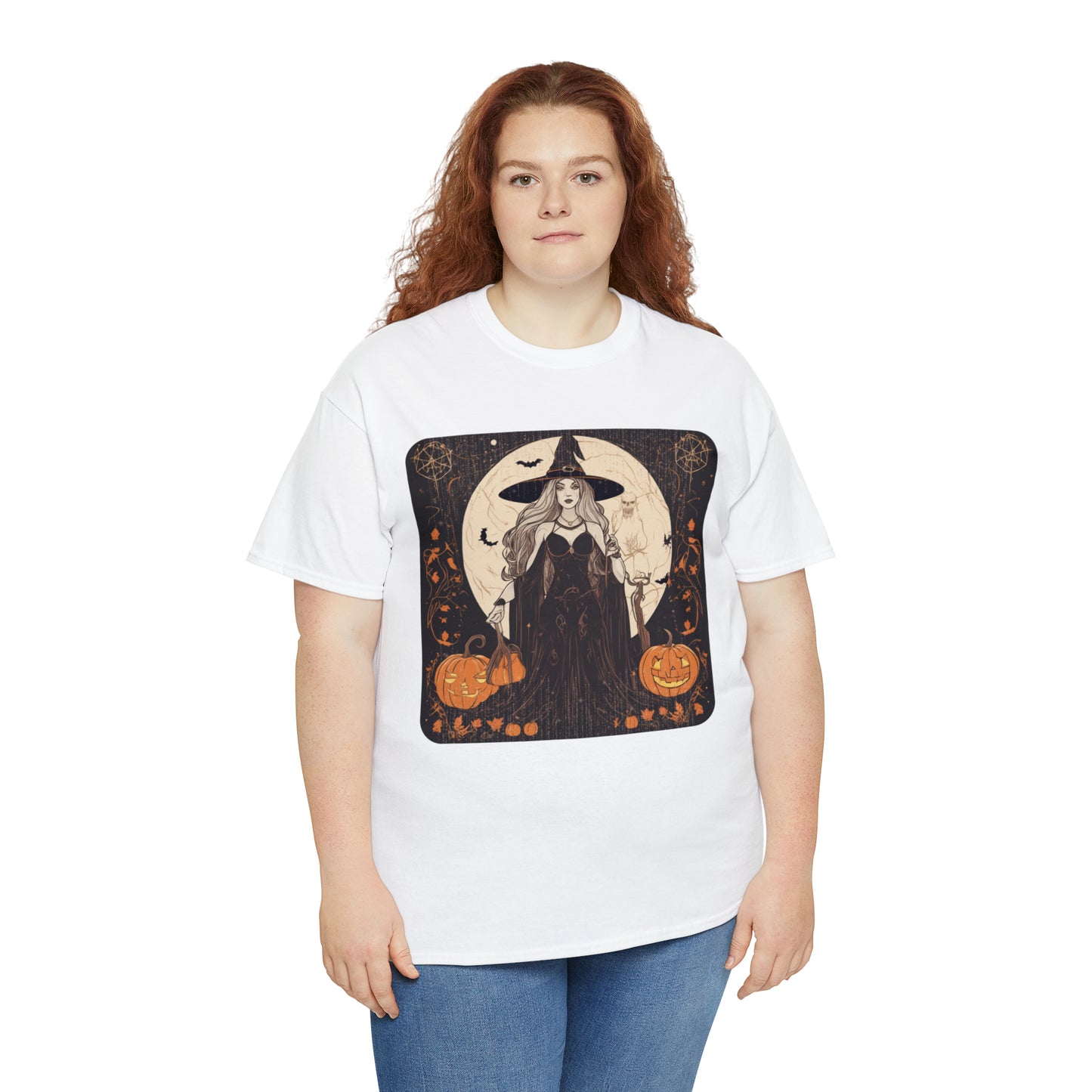 Unisex Heavy Cotton Tee Witchy Autumn Vibes