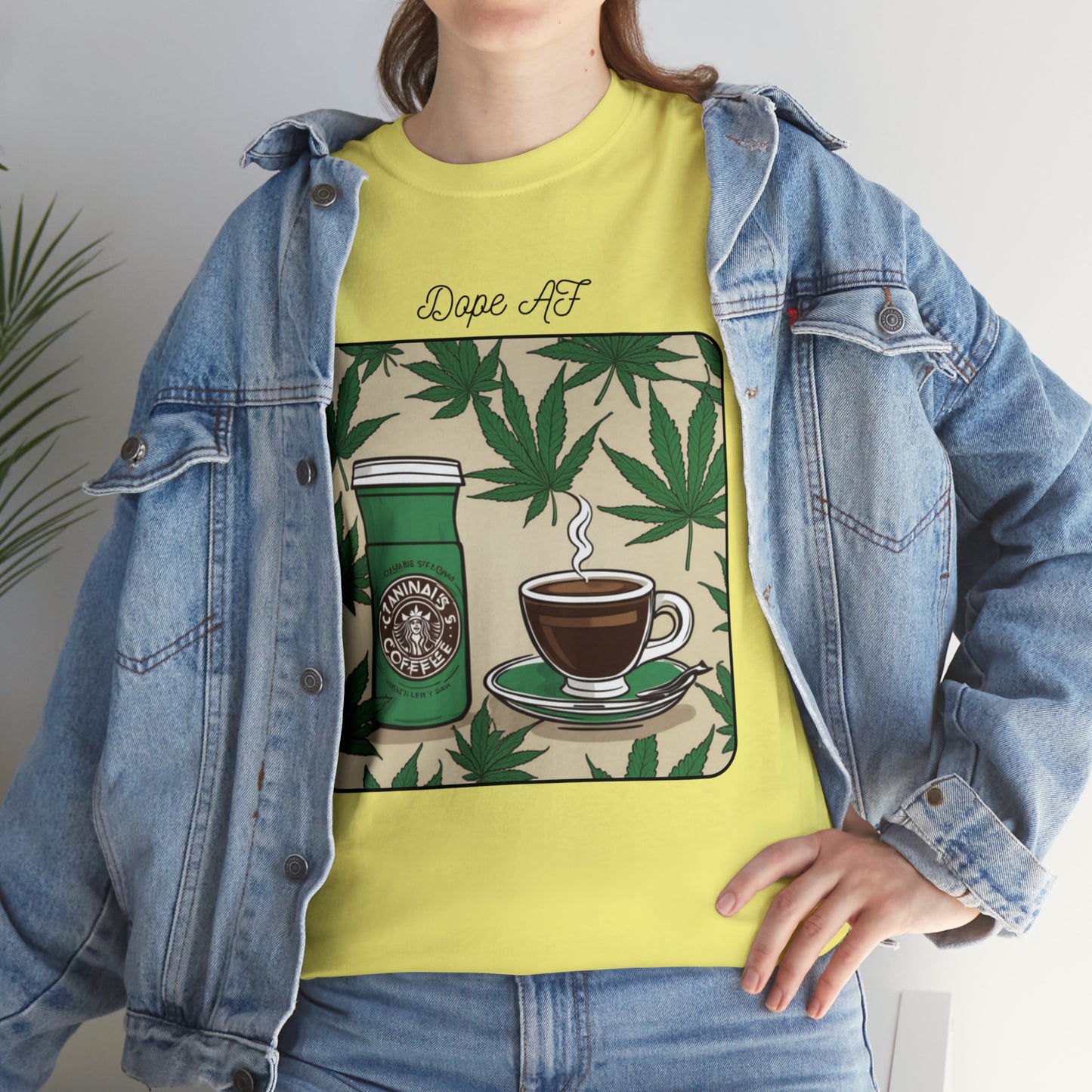 Unisex Heavy Cotton Tee Cannabis Enthusiast Series Dope AF