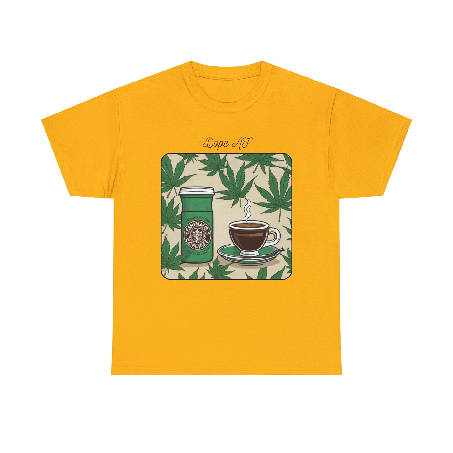 Unisex Heavy Cotton Tee Cannabis Enthusiast Series Dope AF