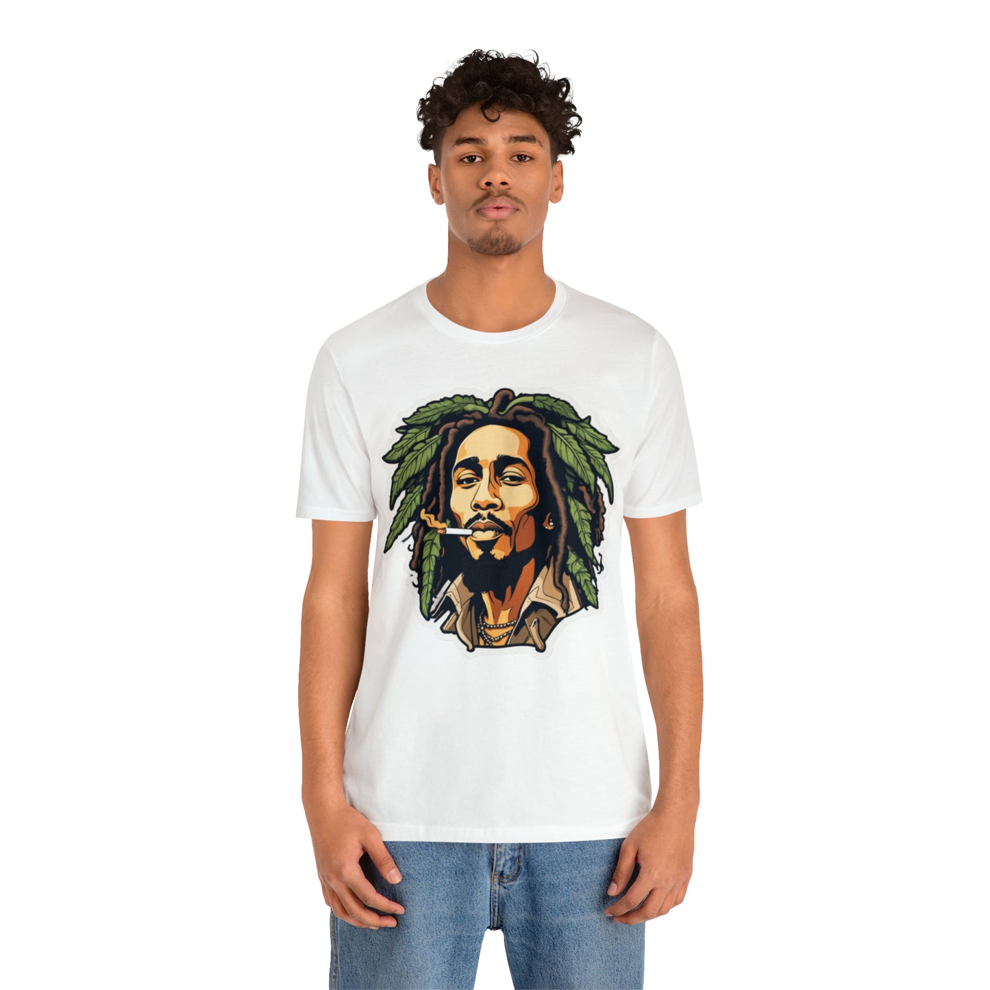 Unisex Jersey Short Sleeve Tee rasta bob cannabis enthusiast