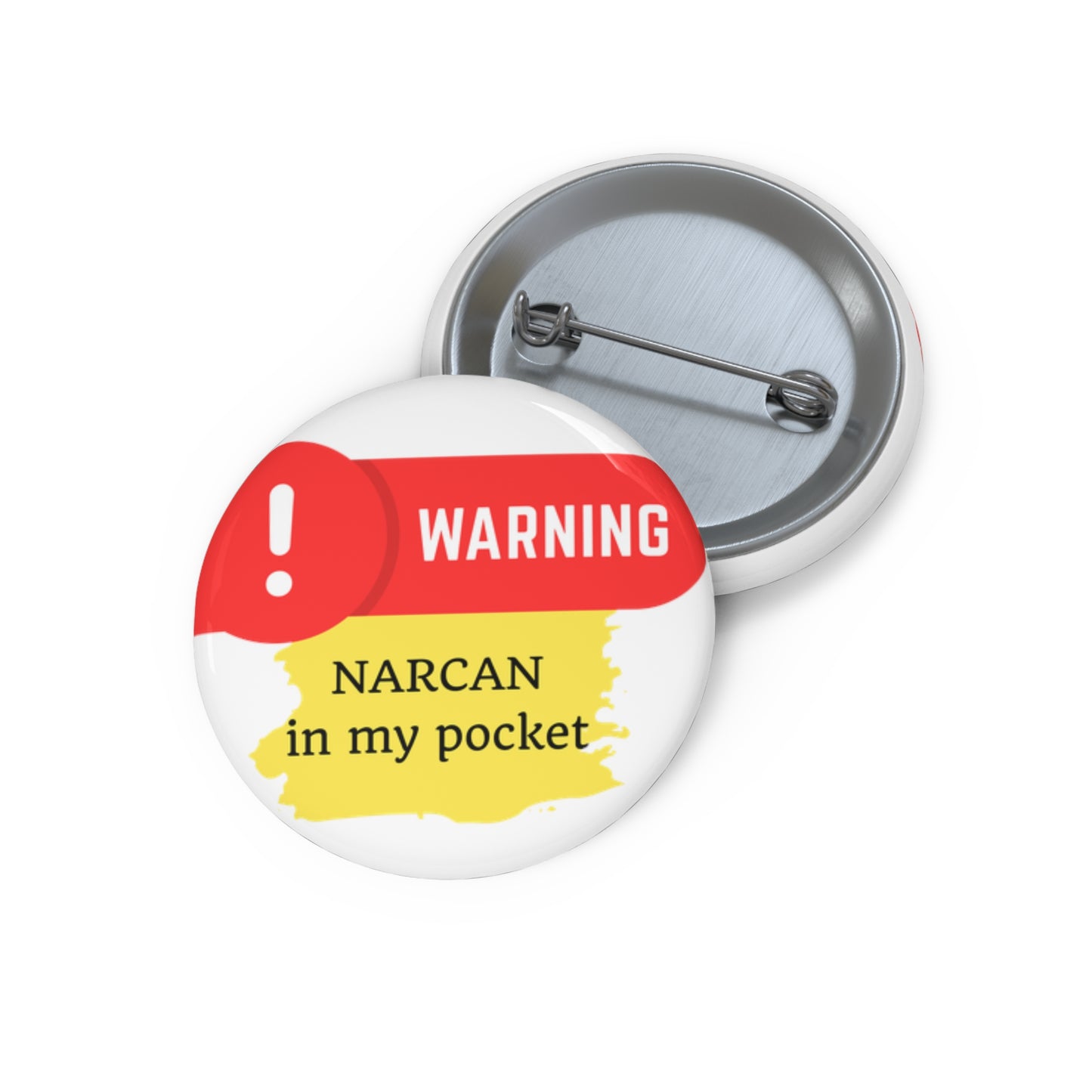 Medical Alert - NARCAN Custom Pin Buttons