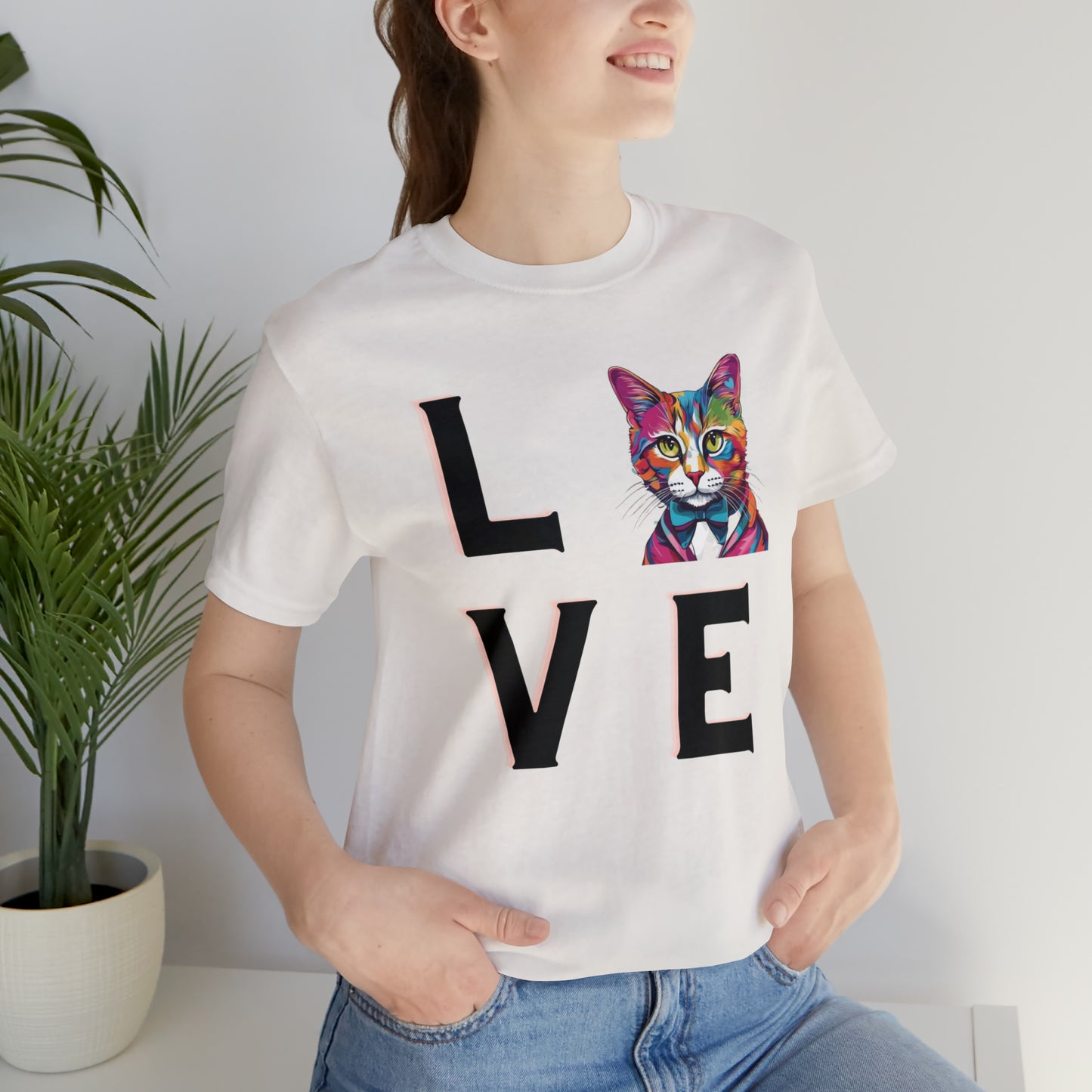 Mr. Kitty Cat LOVE Unisex Jersey Short Sleeve Tee