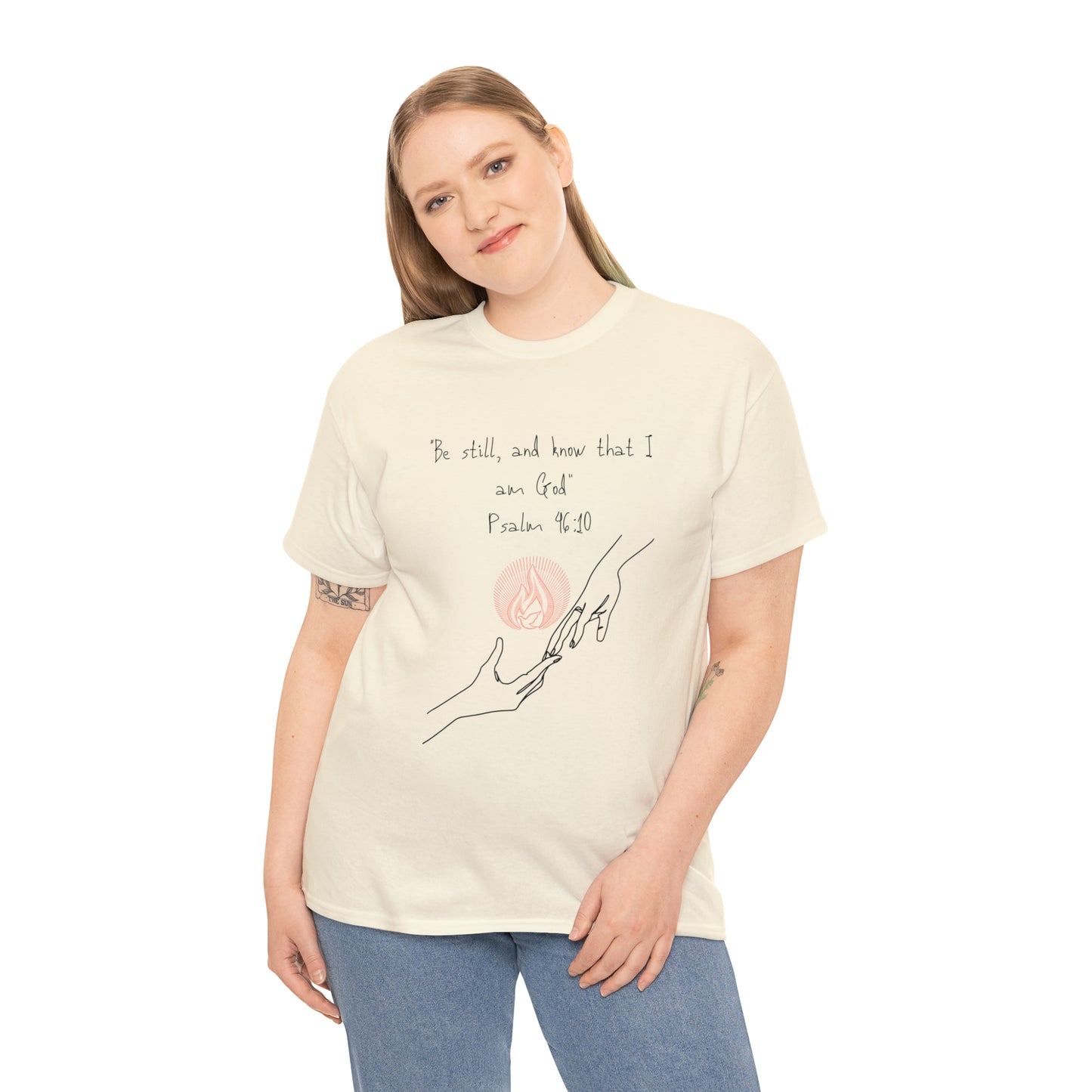 Psalm 46:10 Graphic Tshirt Unisex Heavy Cotton Tee