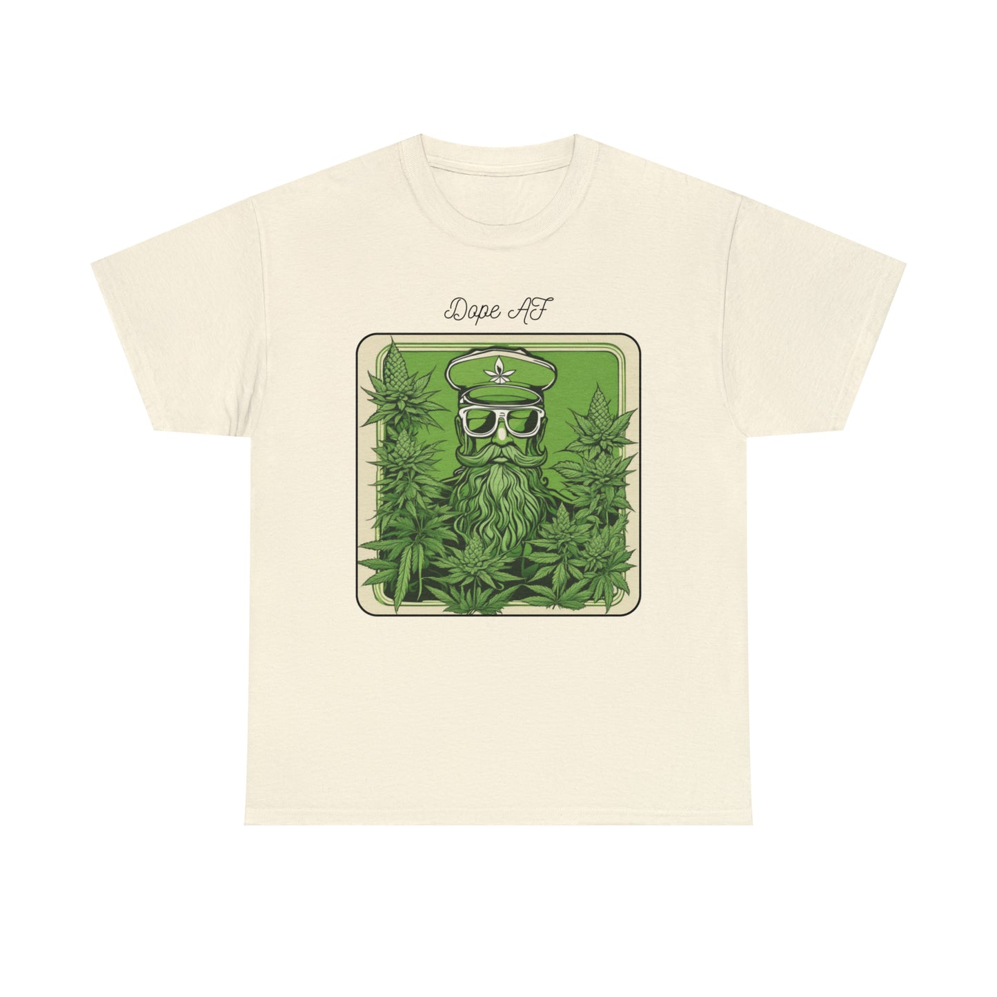 Unisex Heavy Cotton Tee Cannabis Enthusiast Series Dope AF