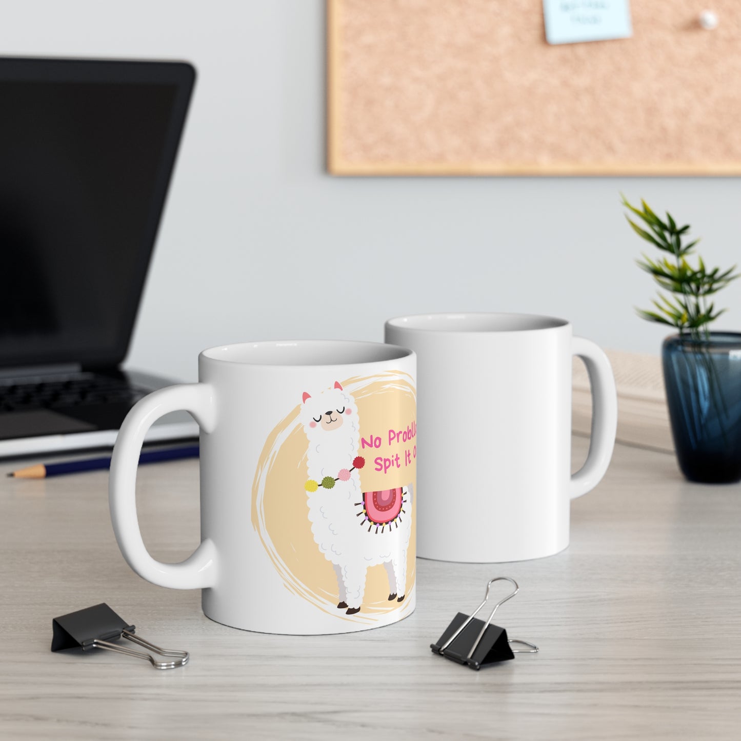 No ProbLlama Ceramic Mug 11oz