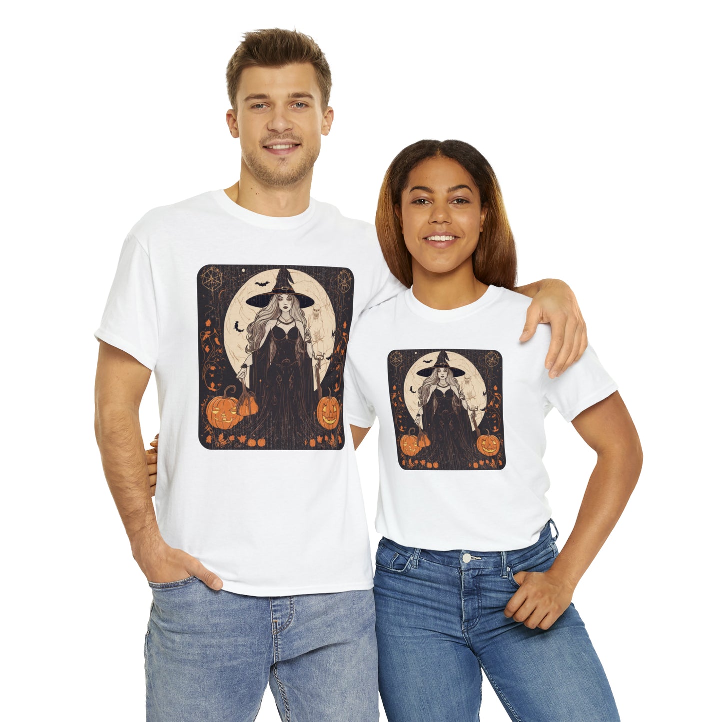 Unisex Heavy Cotton Tee Witchy Autumn Vibes