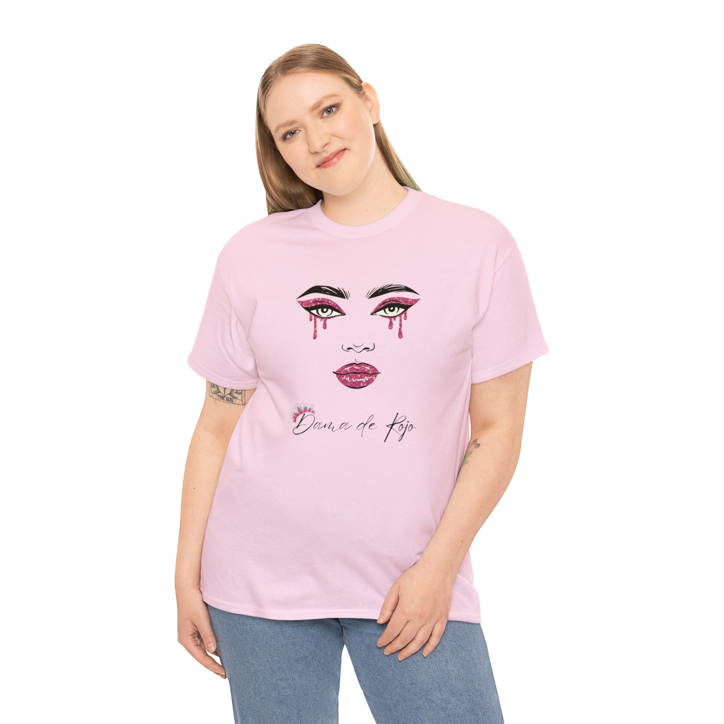 Dama de Rojo Graphic Tshirt Unisex Heavy Cotton Tee