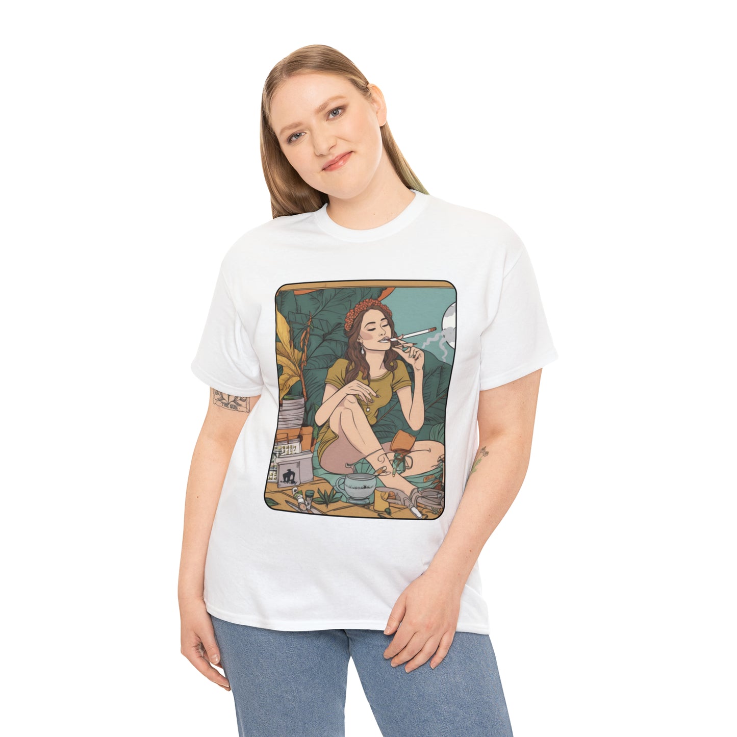 Unisex Heavy Cotton Tee Cannabis Enthusiast Series No. 2