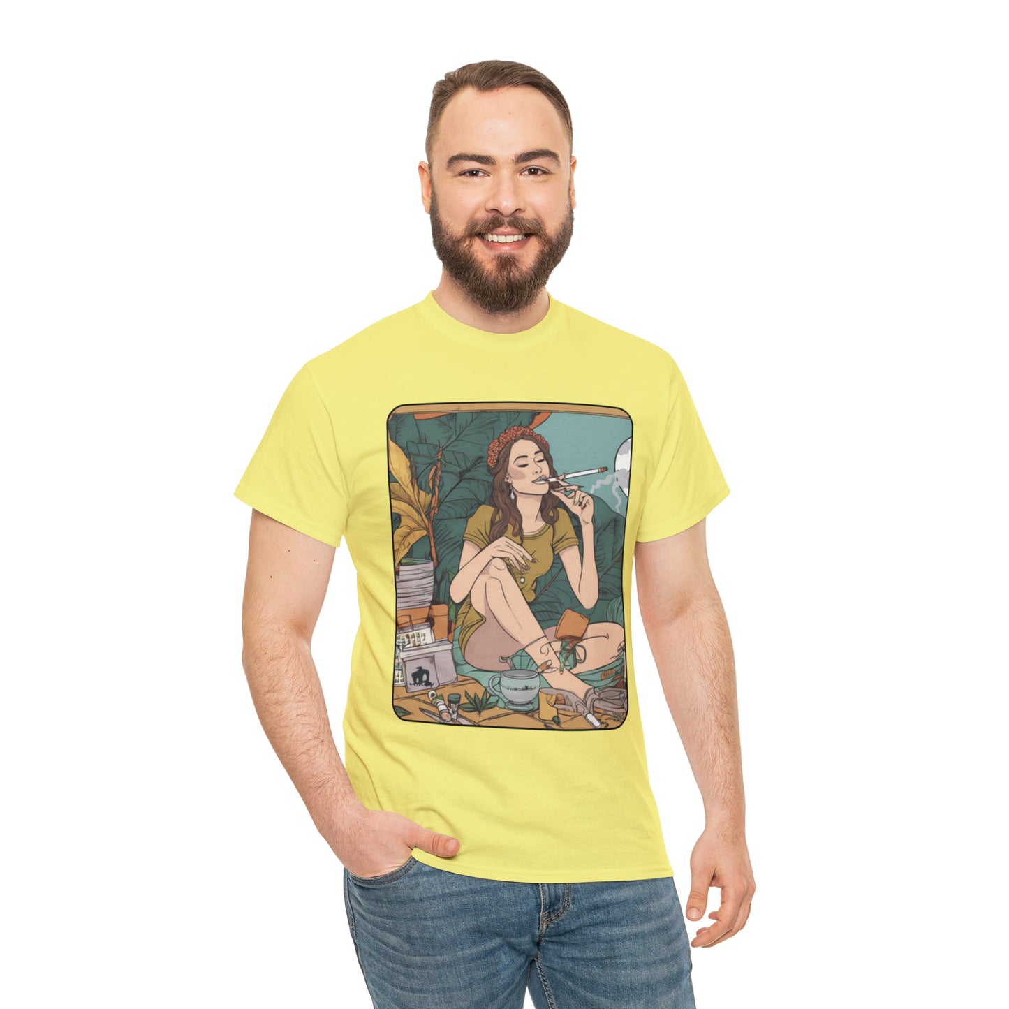 Unisex Heavy Cotton Tee Cannabis Enthusiast Series No. 2