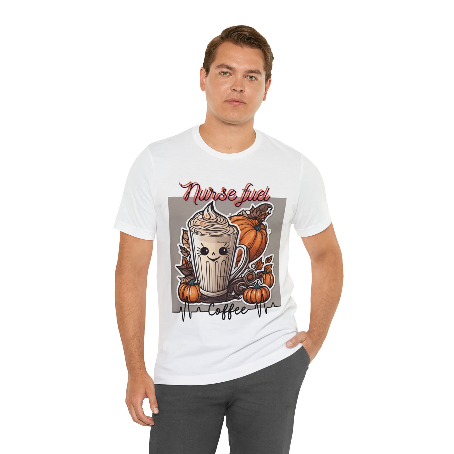Unisex Jersey Short Sleeve Tee Nurse Fuel PSL fall seasonal latte art