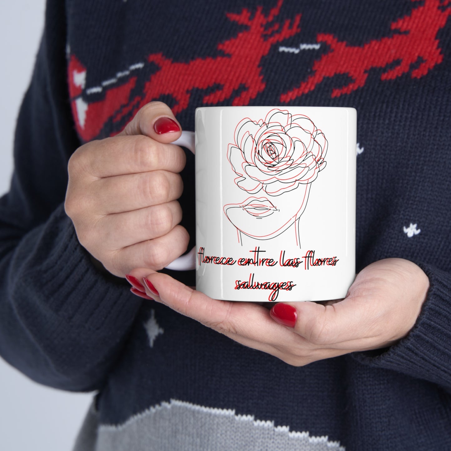 Florece Entre Las Flores Salvages Ceramic Mug 11oz