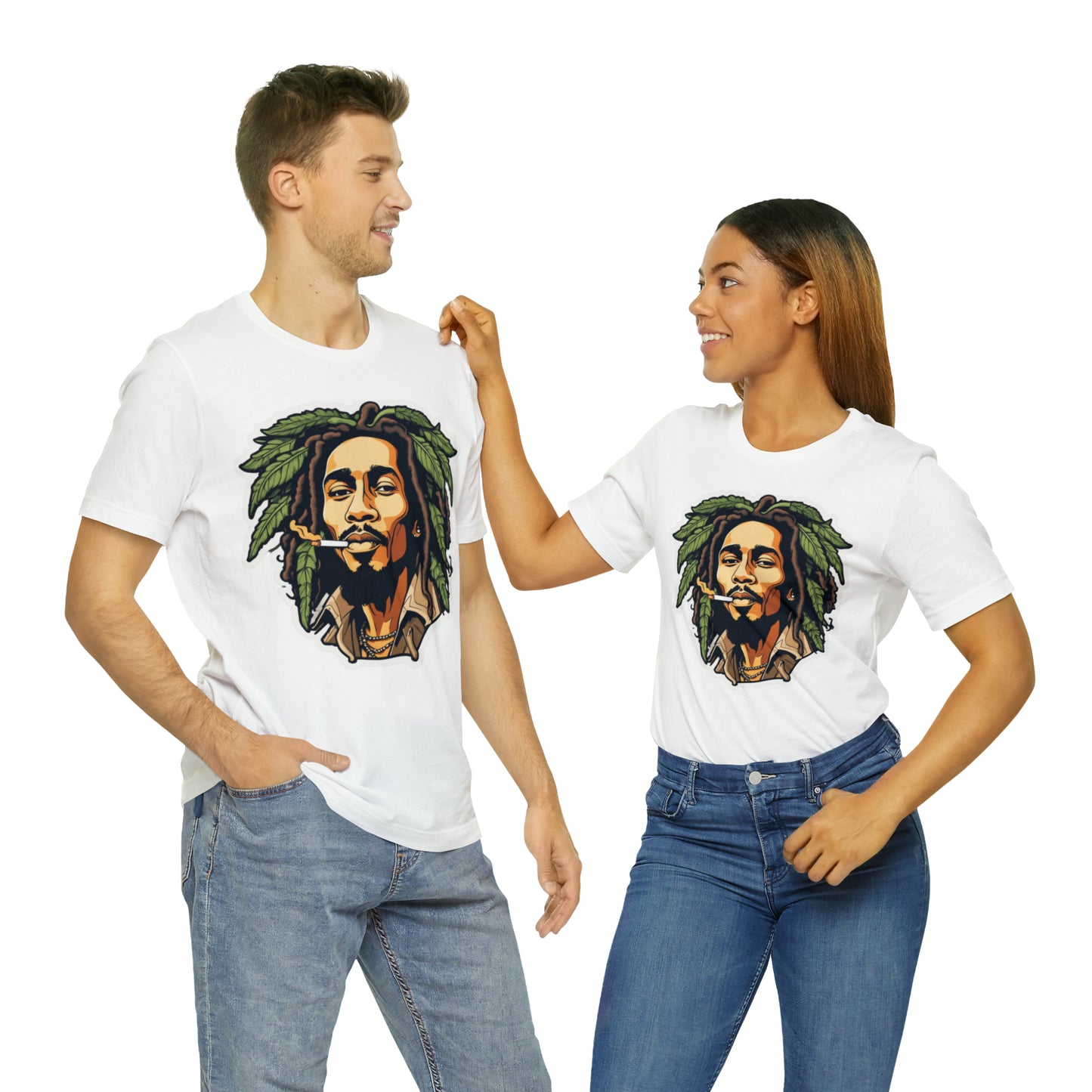 Unisex Jersey Short Sleeve Tee rasta bob cannabis enthusiast