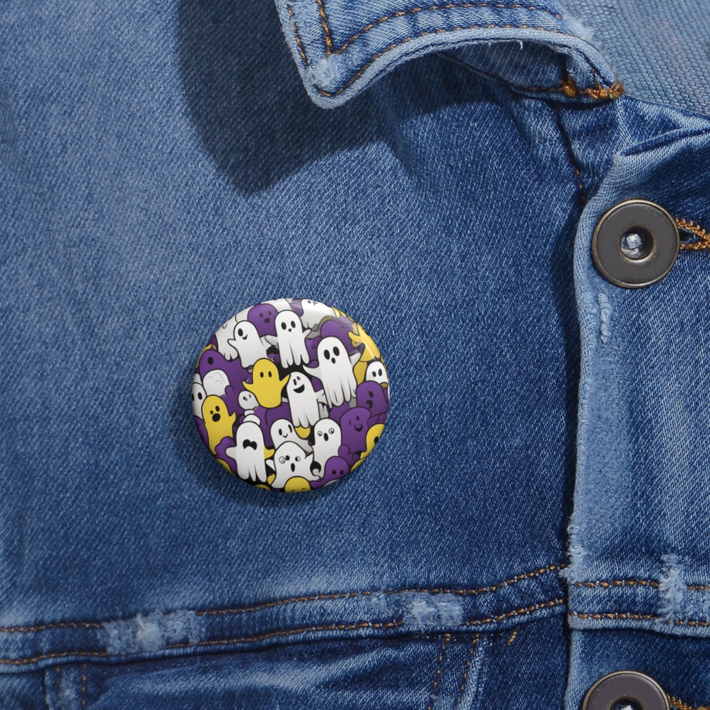 Custom Pin Buttons Discreet PRIDE