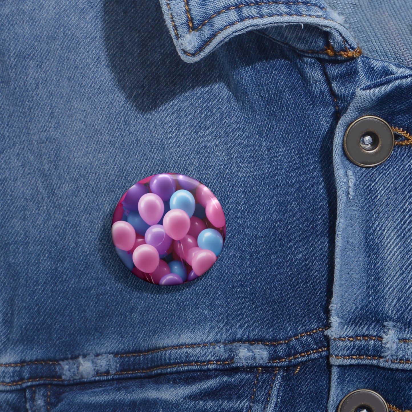 Custom Pin Buttons Discreet PRIDE