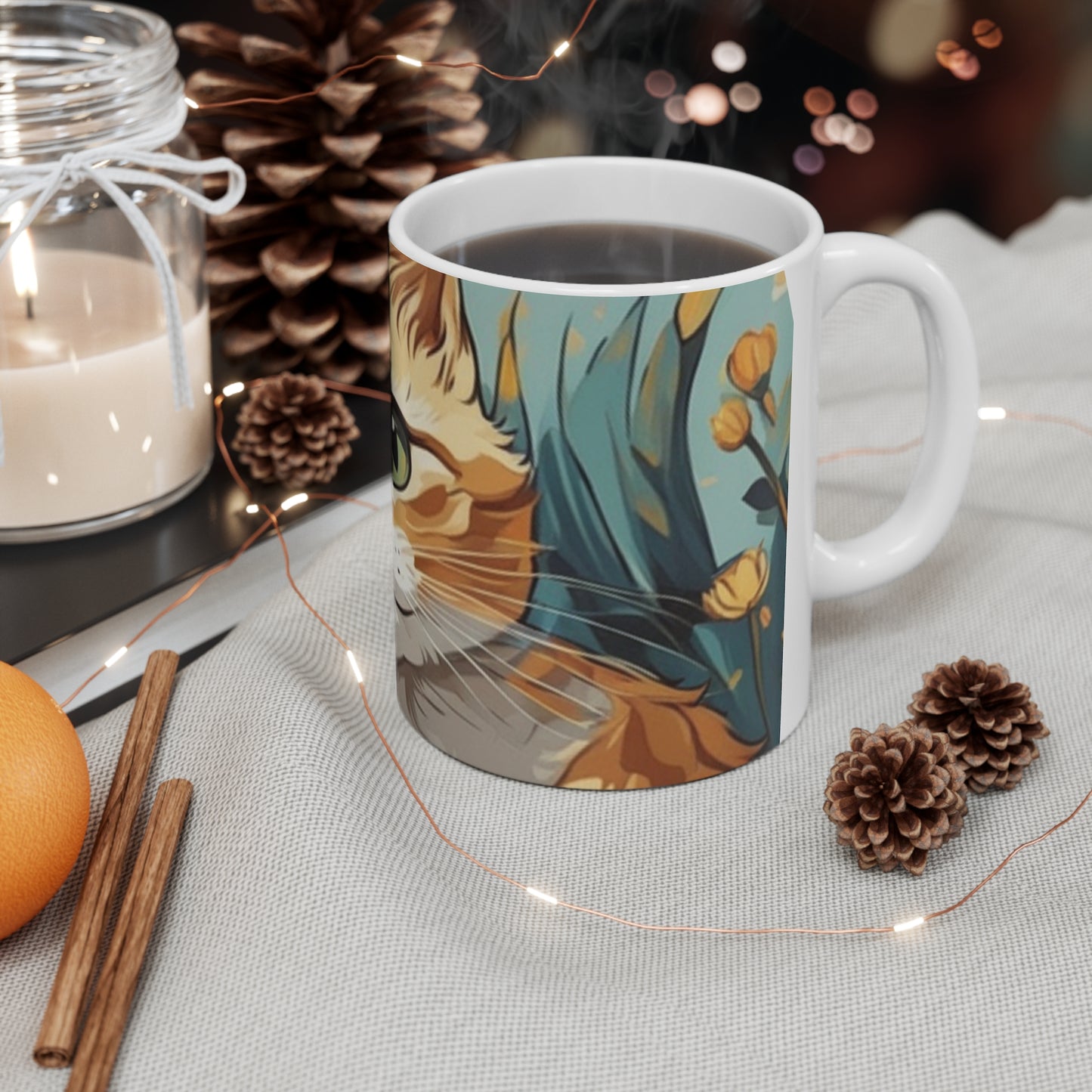 Ceramic Mug 11oz Kitten Love Series