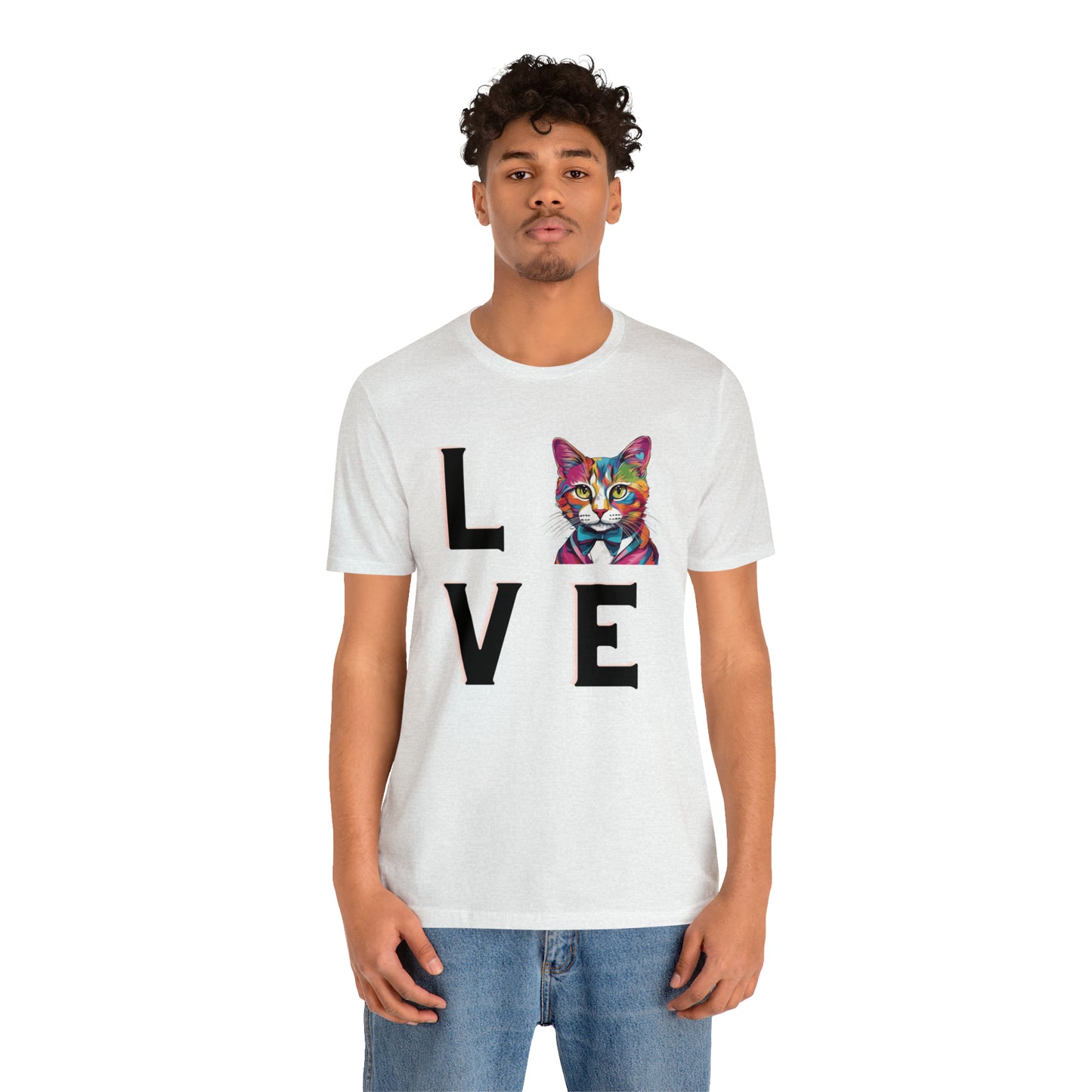 Mr. Kitty Cat LOVE Unisex Jersey Short Sleeve Tee