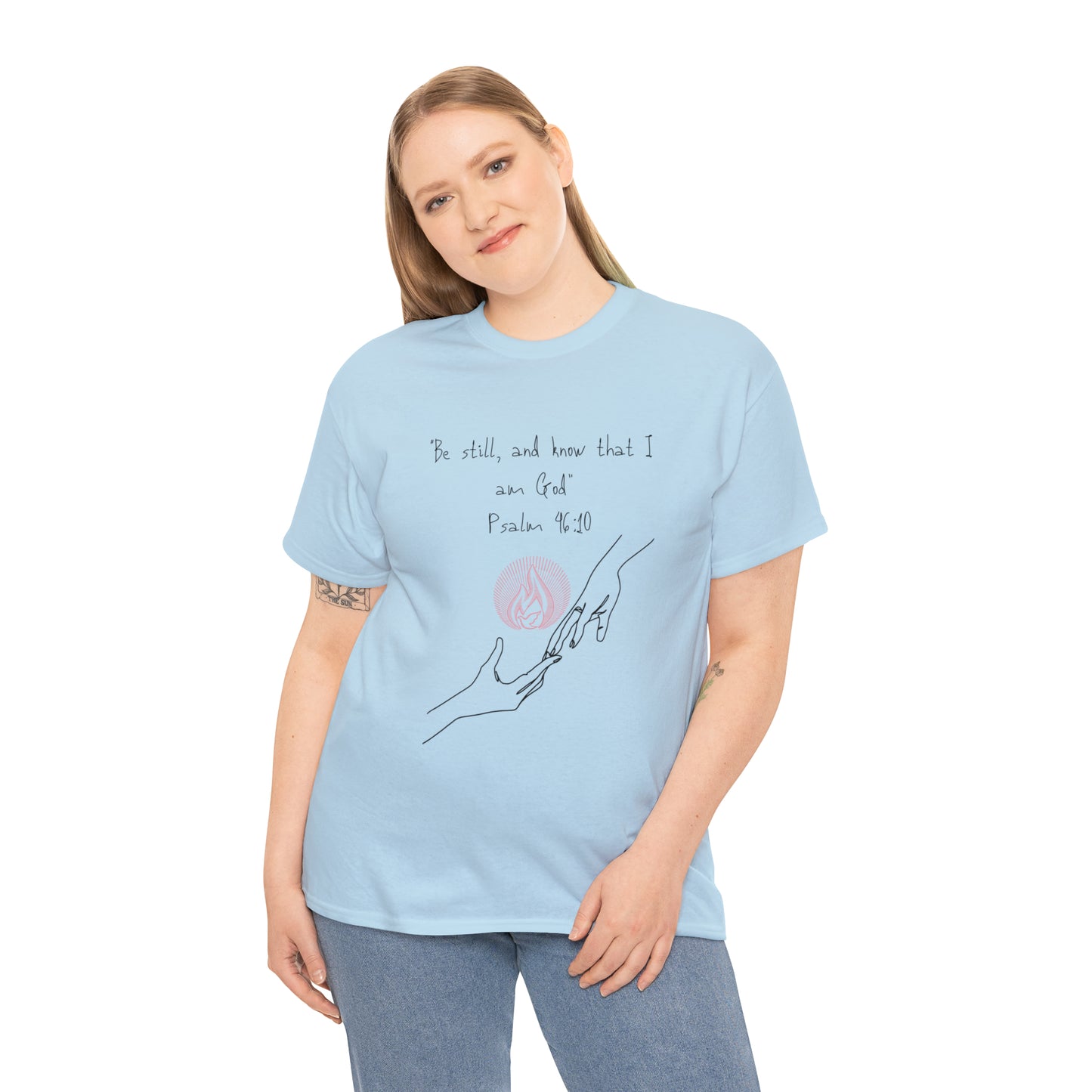 Psalm 46:10 Graphic Tshirt Unisex Heavy Cotton Tee